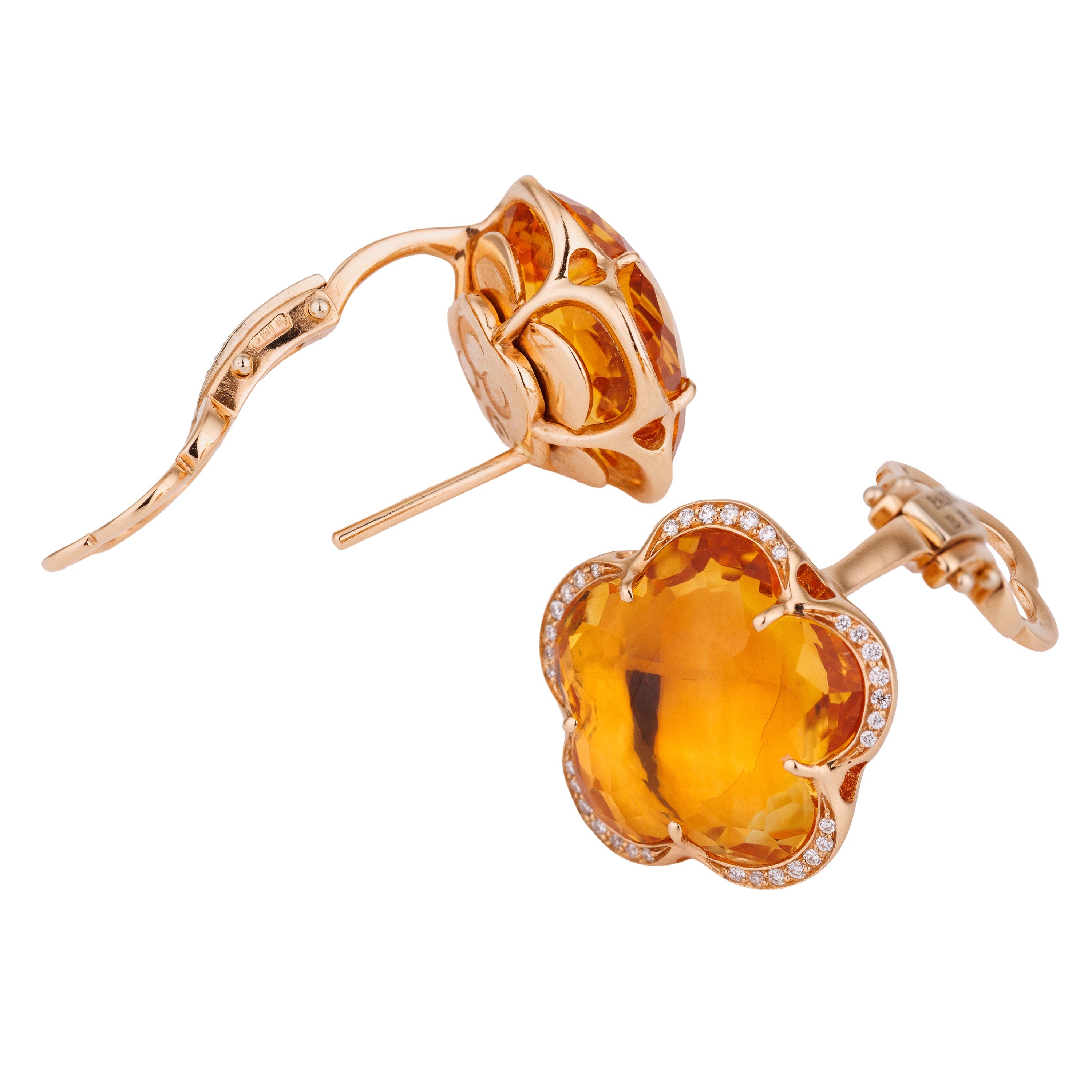 Pasquale Bruni Bon Ton Set | Citrine & Diamond | Necklace, Ring & Earrings | 18k Rose Gold