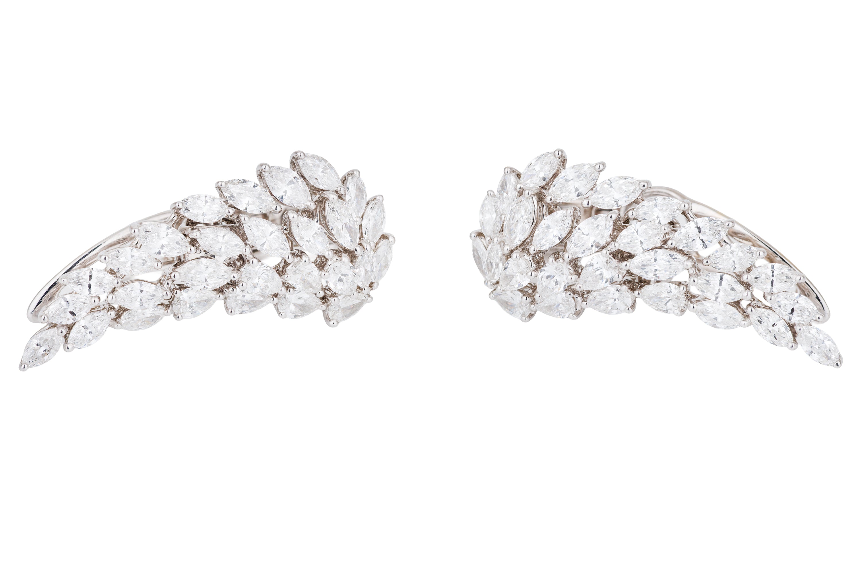 Messika Angel Wing Diamond Earrings | 18k White Gold