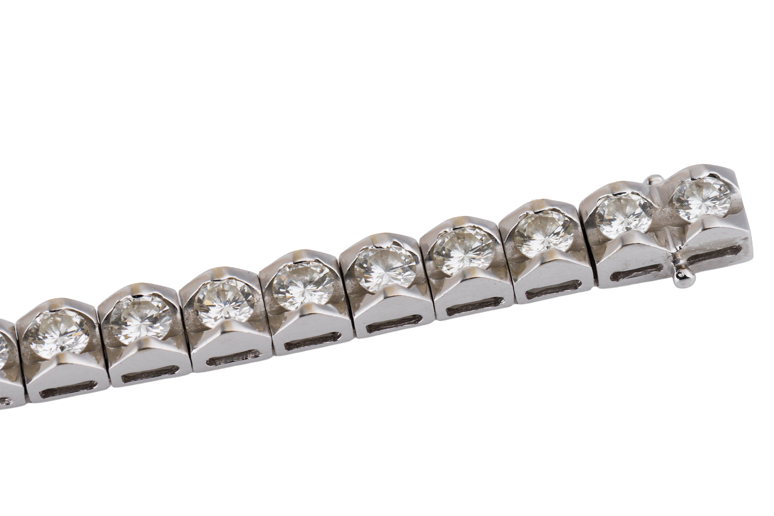 Diamond Tennis Bracelet | 18k White Gold