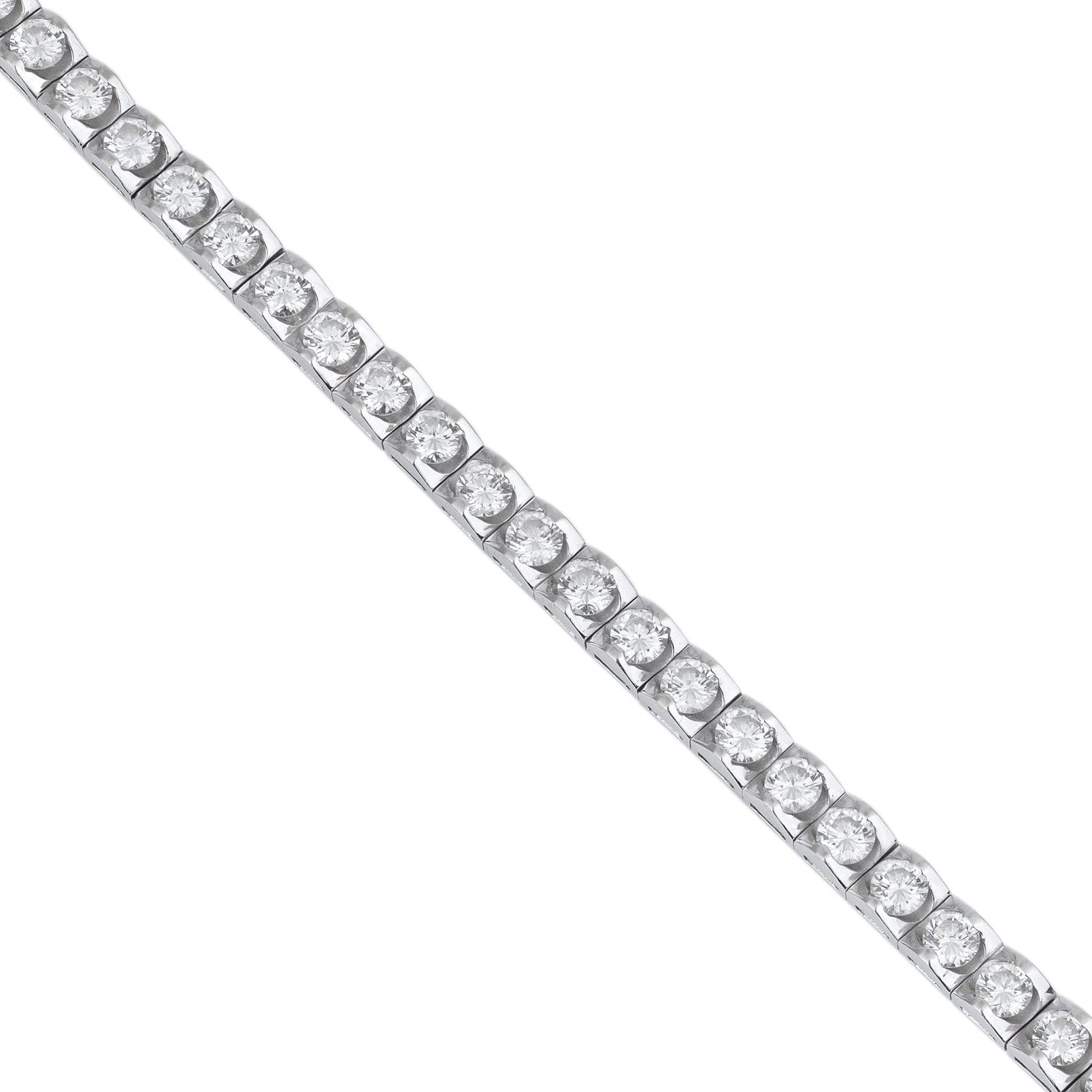Diamond Tennis Bracelet | 18k White Gold