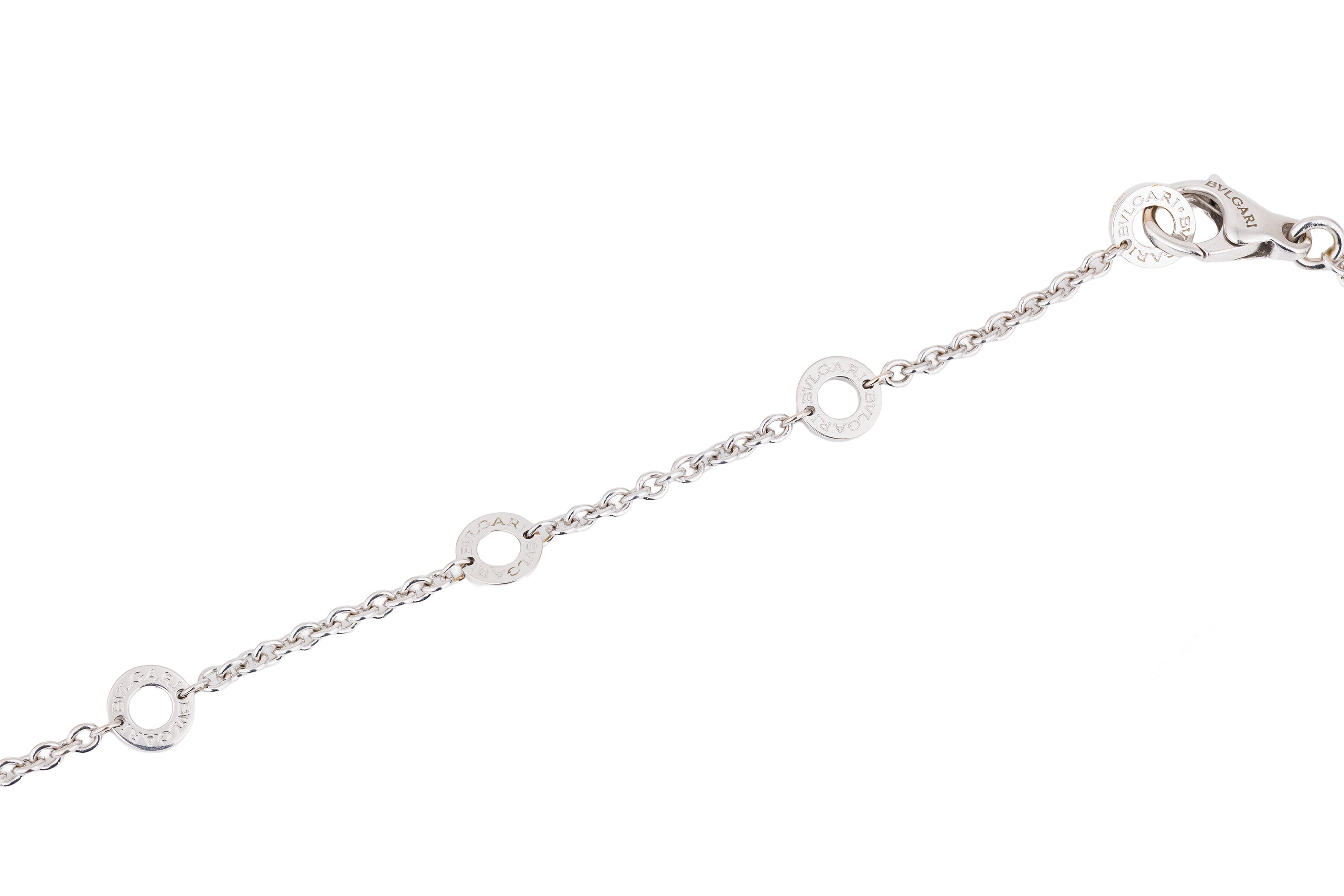 Bvlgari Parentesi Set | Blue Topaz & Diamond | Necklace, Ring & Earrings | 18k White Gold