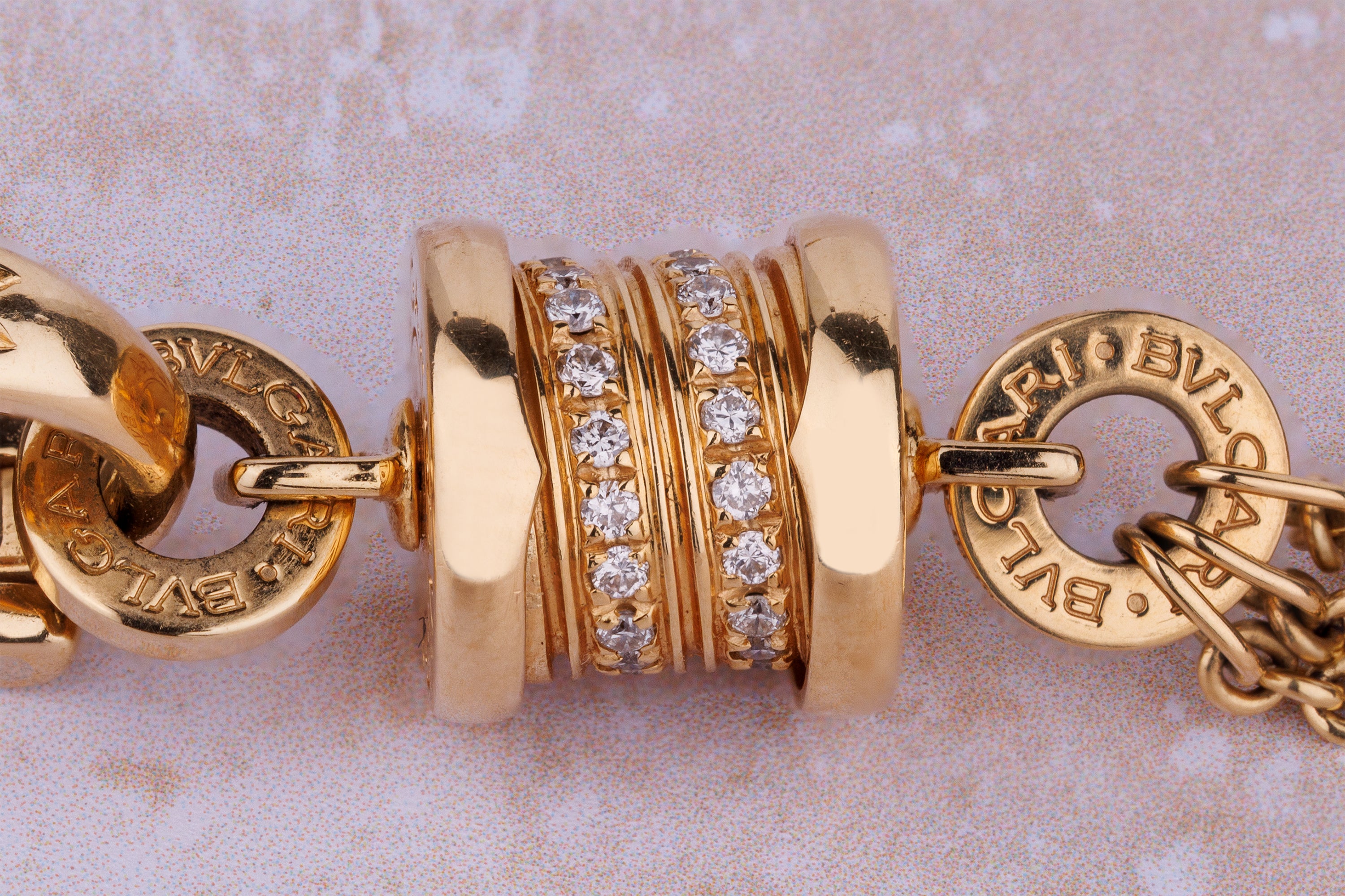 Bvlgari B.zero1 Multi-Gem & Diamond Suite | Lavalier Necklace & Earrings | 18k Yellow Gold