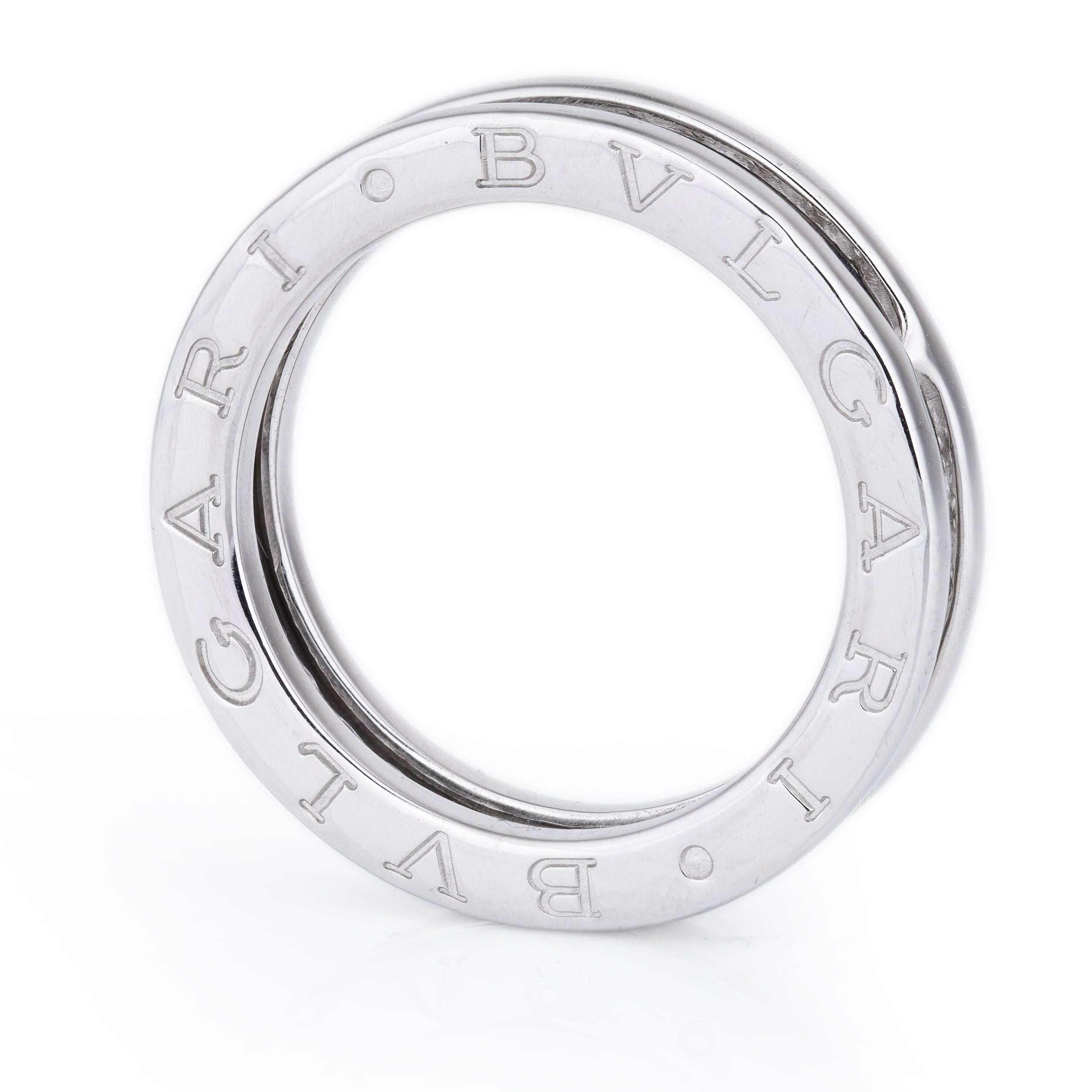 Bvlgari B.zero1 Ring | Pavé Diamonds | 18k White Gold | Size 52