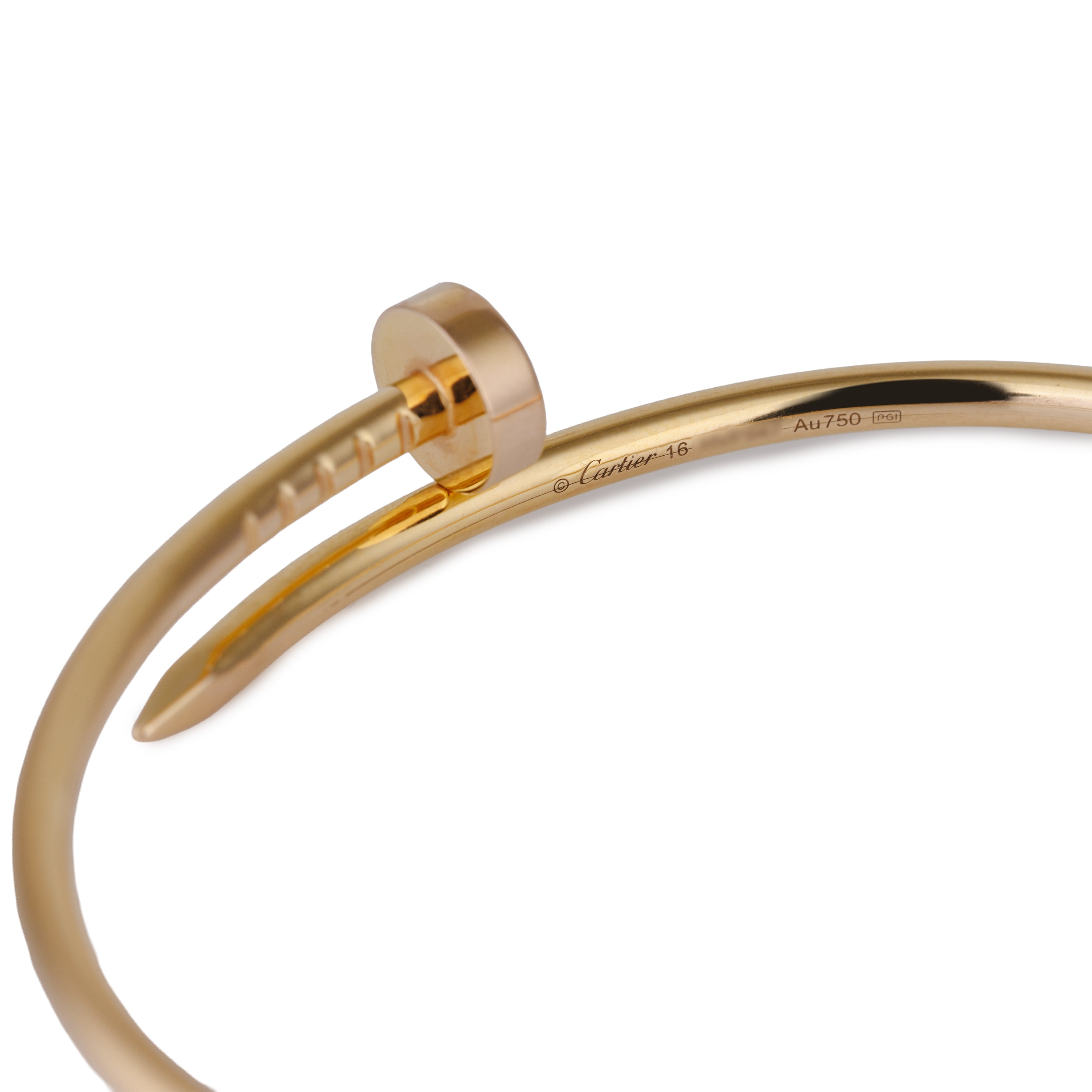Cartier Juste Un Clou Bracelet, Small Model | 18k Yellow Gold | Size 16 | Papers | 2019