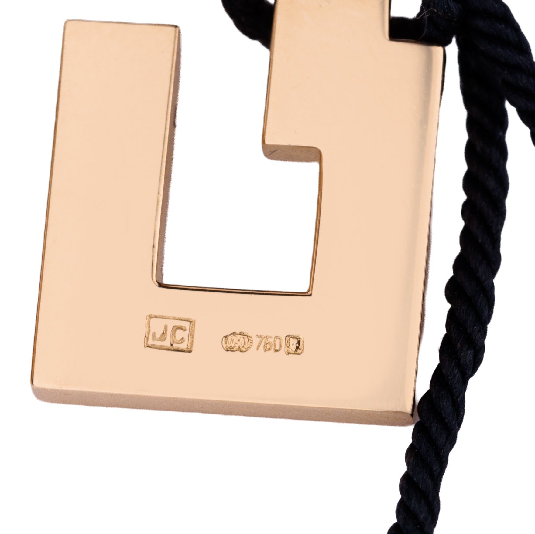 Cartier 'Le Baiser du Dragon' Pendant Necklace | 18k Yellow Gold & Ruby | Cord Necklace | Box & Papers | 2005