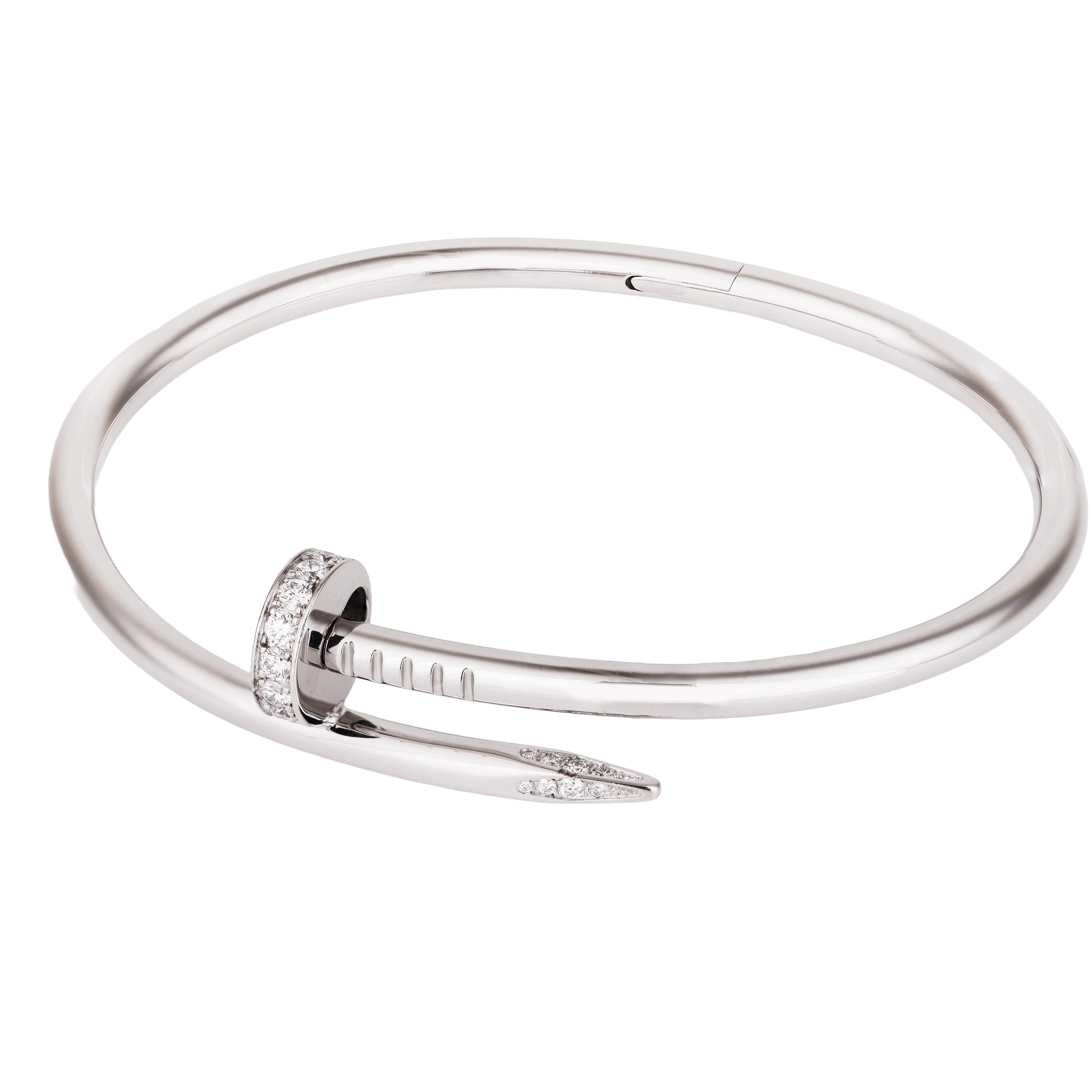 Cartier Juste Un Clou Diamond Bracelet, Classic Model | 18k White Gold