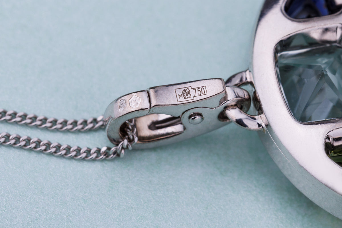 Cartier Pasha de Cartier Pendant Necklace | Multi Gemstones | 18k White Gold | 2000's