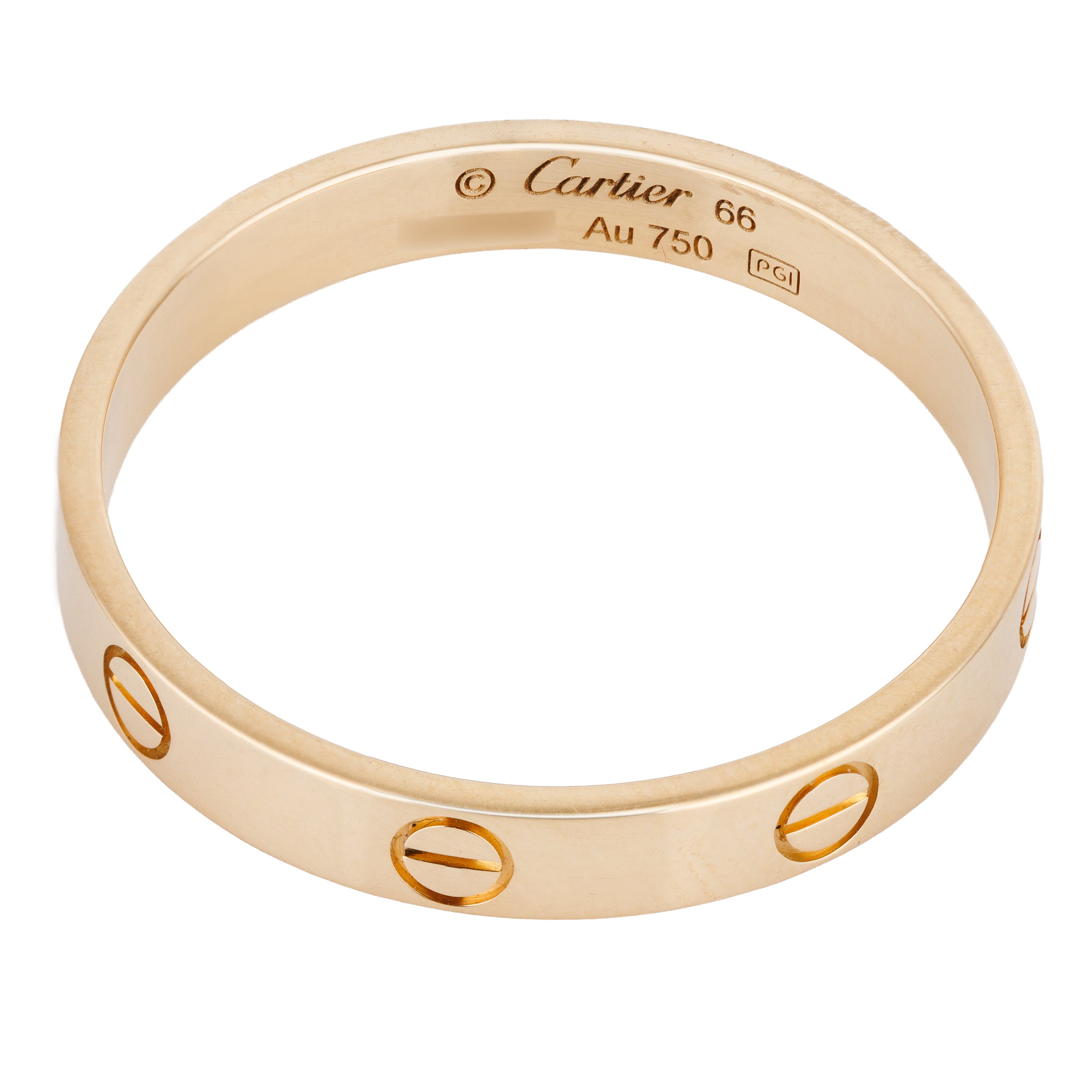 Cartier Love Ring, Small Model | 18k Yellow Gold | Size 66 | Box & Paper | 2019