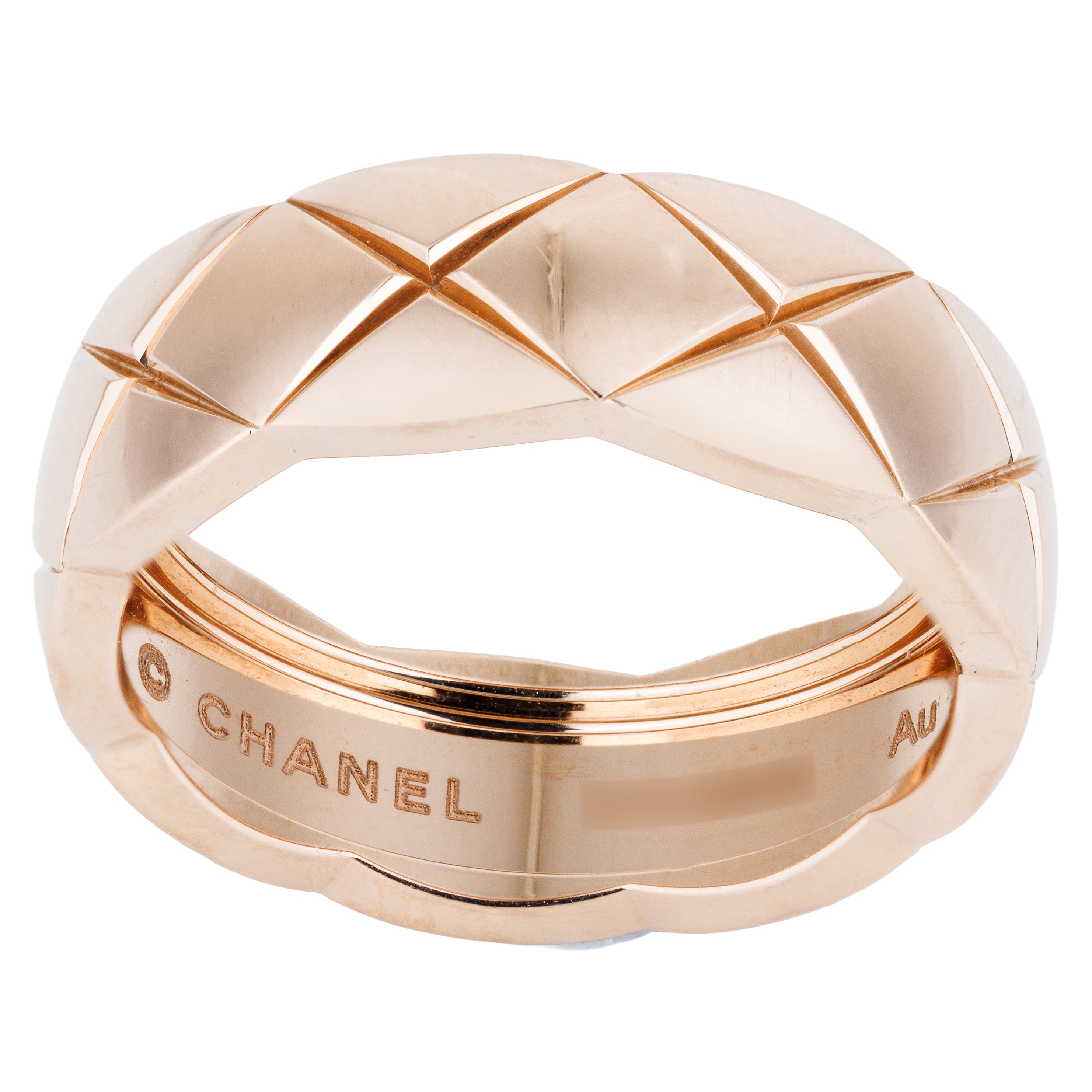 Chanel Coco Crush Ring, Classic Model | 18k Biege Gold | Size 55 | Box