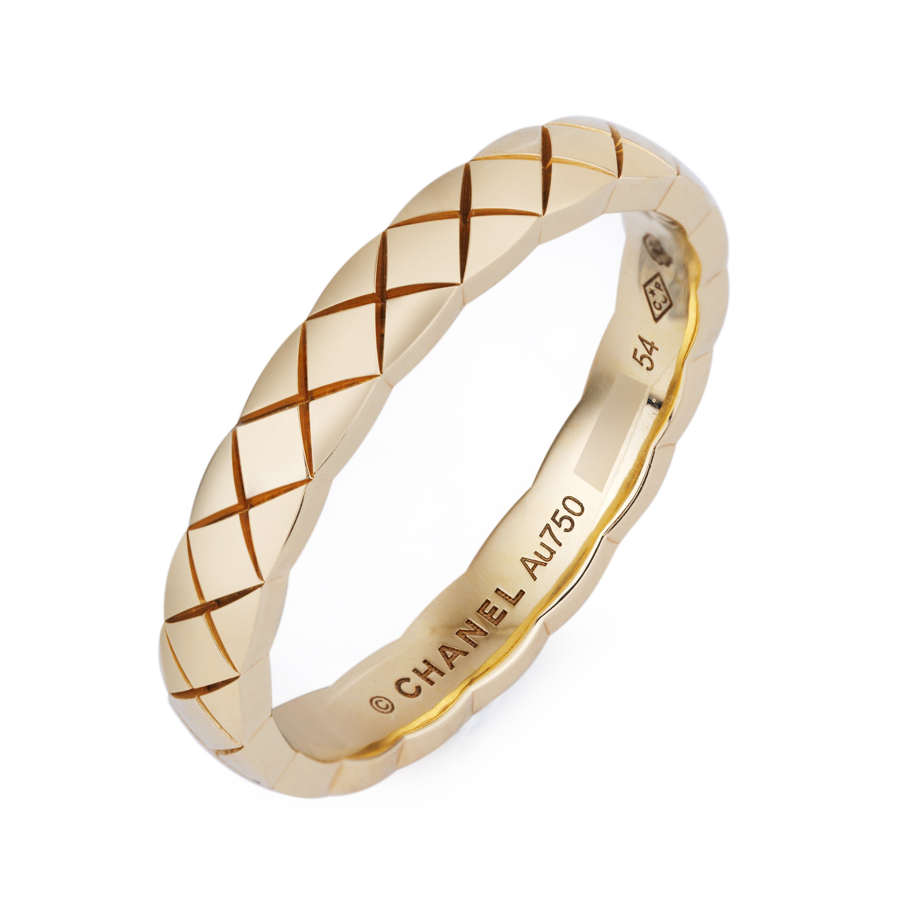 Chanel Coco Crush Ring, Mini Version | 18k Yellow Gold | Size 54 | Box