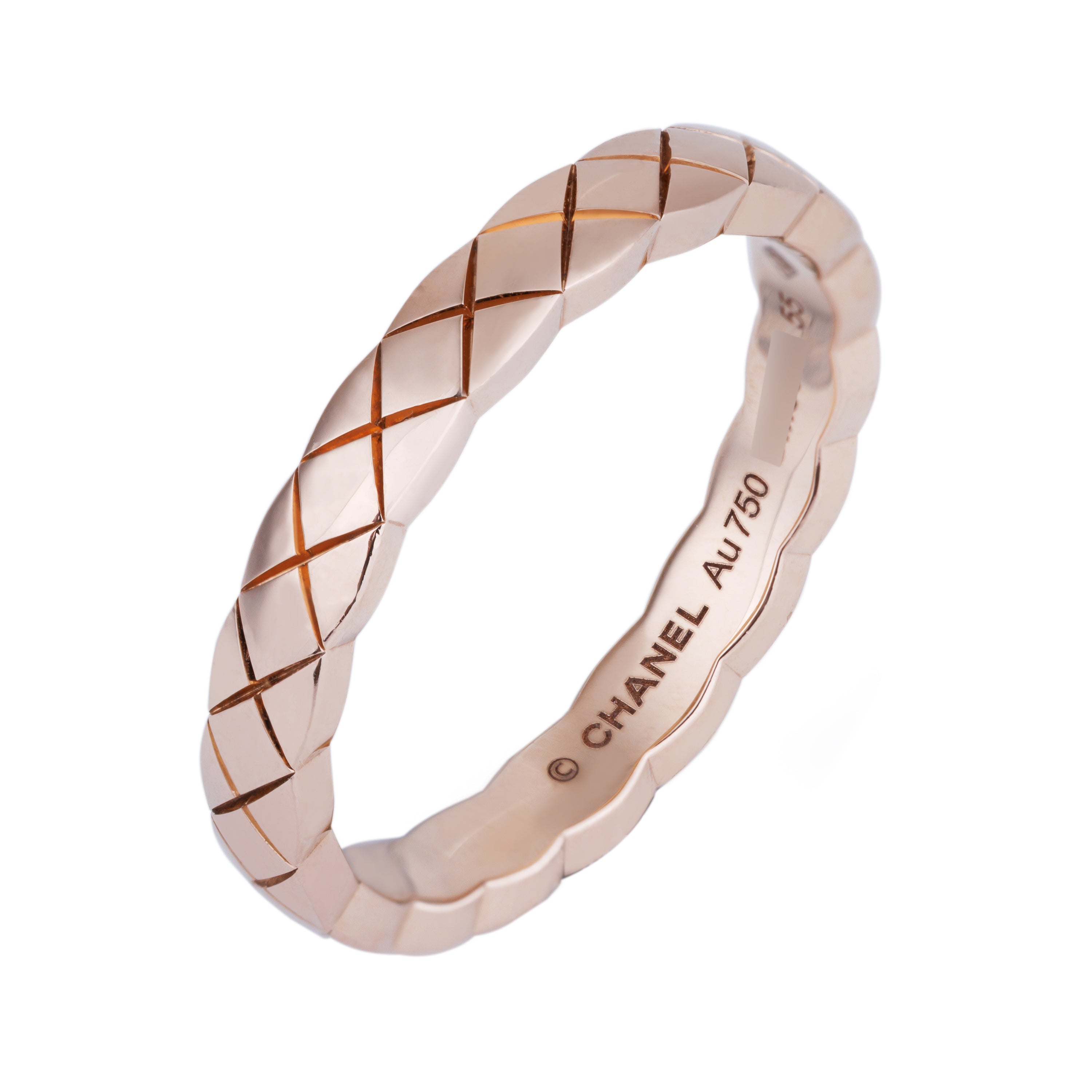 Chanel Coco Crush Ring, Mini Version | 18k Biege Gold | Size 55 | Box
