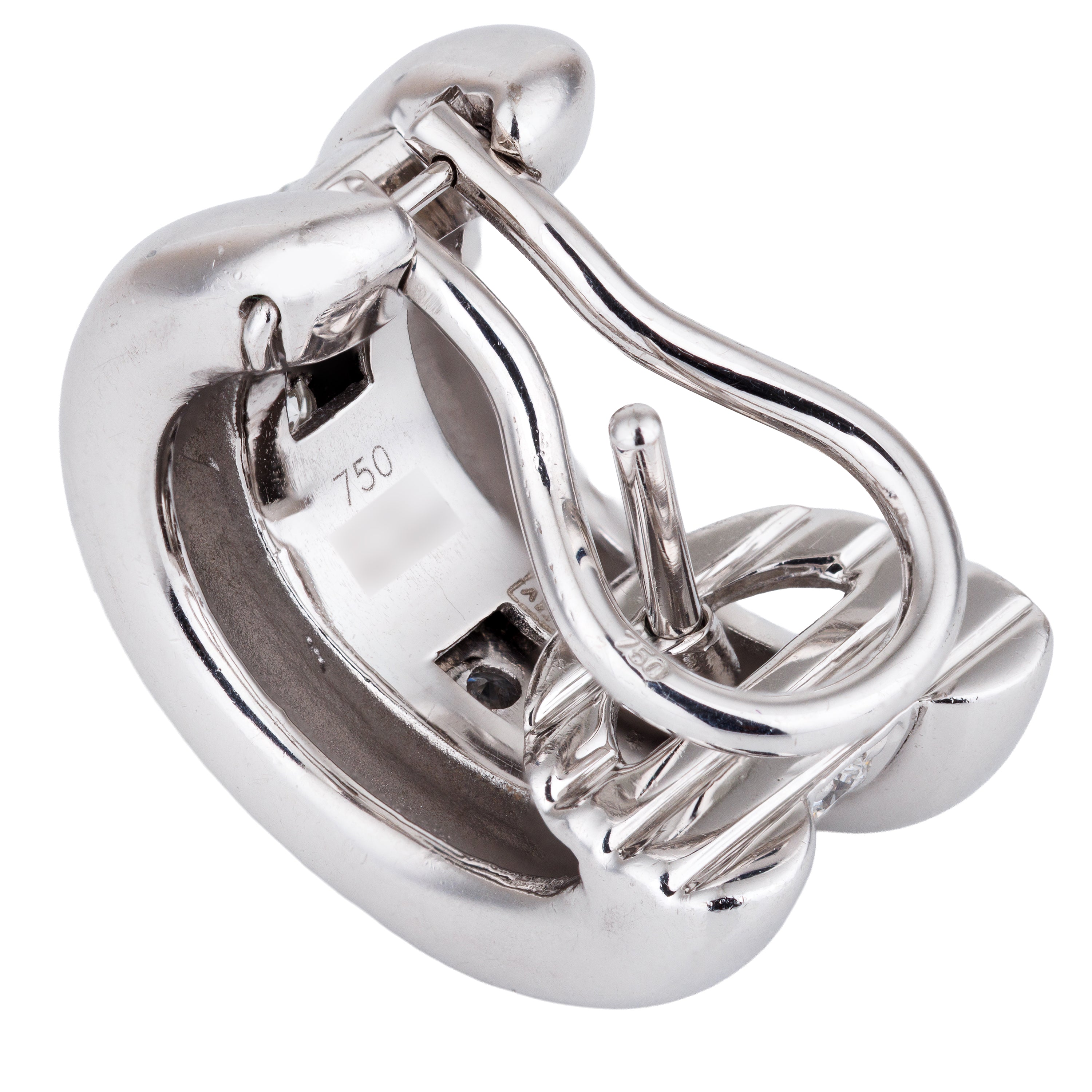 Chopard La Strada Diamond Mini Hoop Earrings | 18k White Gold