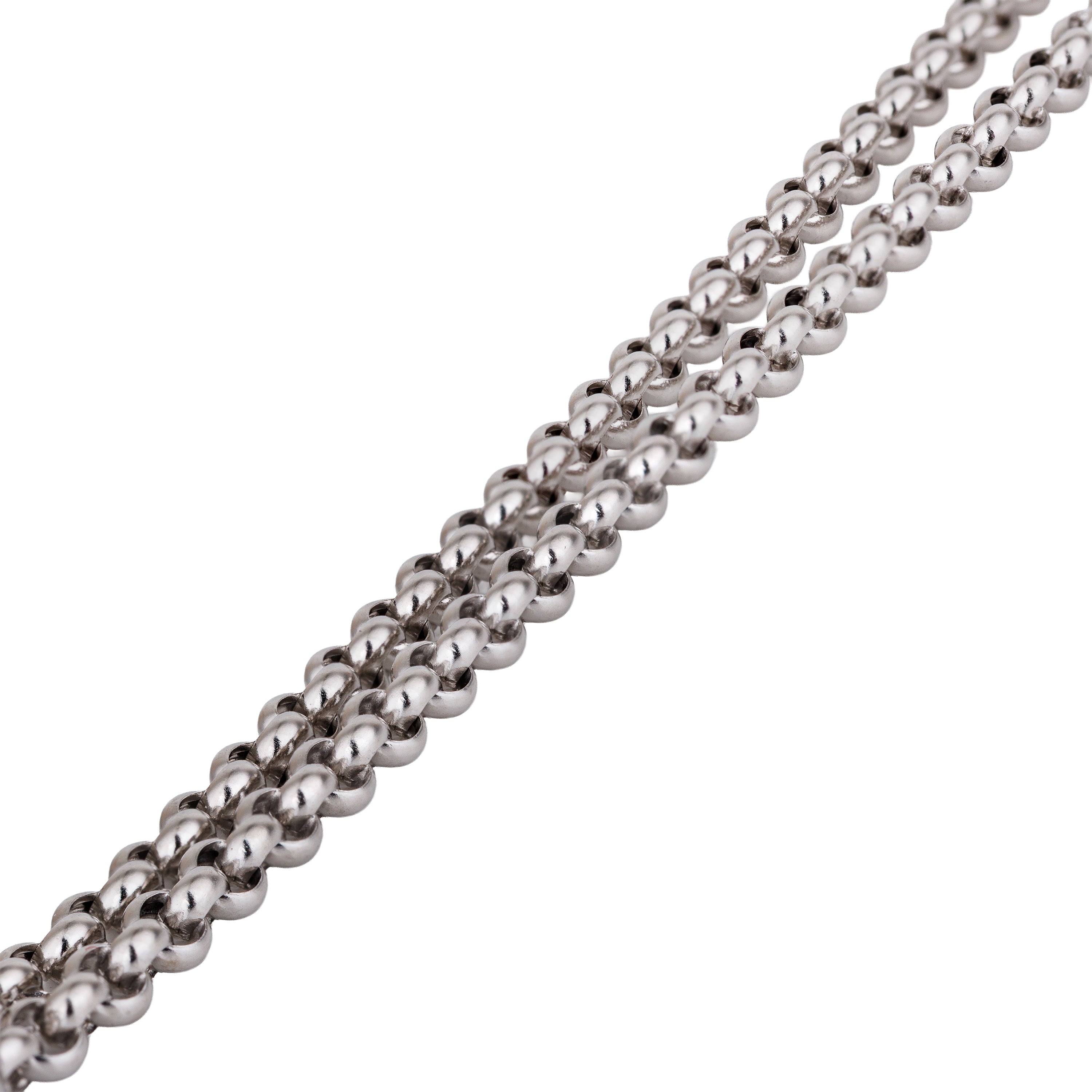 Chopard Happy Diamonds Square Pendant Necklace | 18k White Gold | 2000's