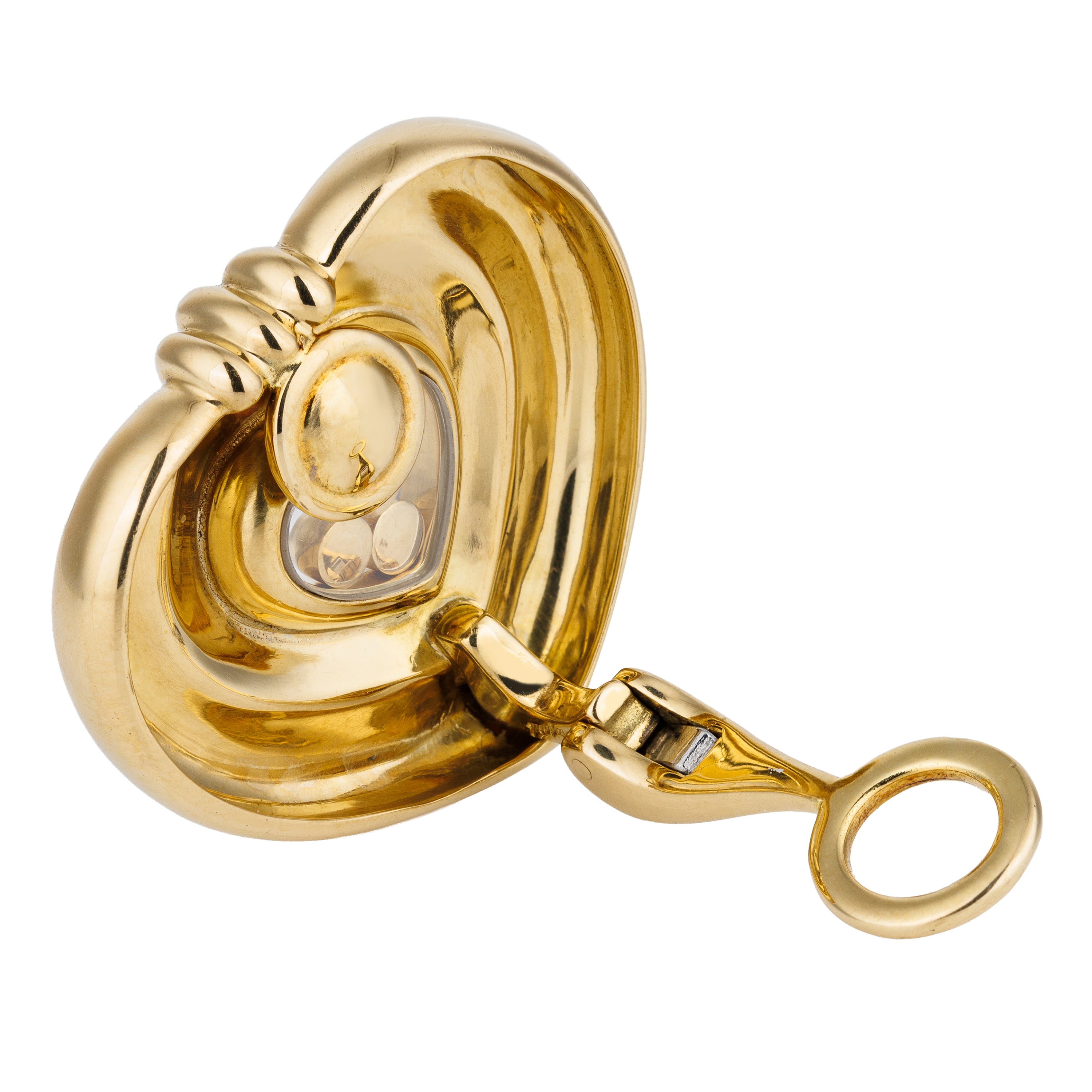 Chopard Happy Diamonds Heart-Shaped Earrings | 18k Yellow Gold