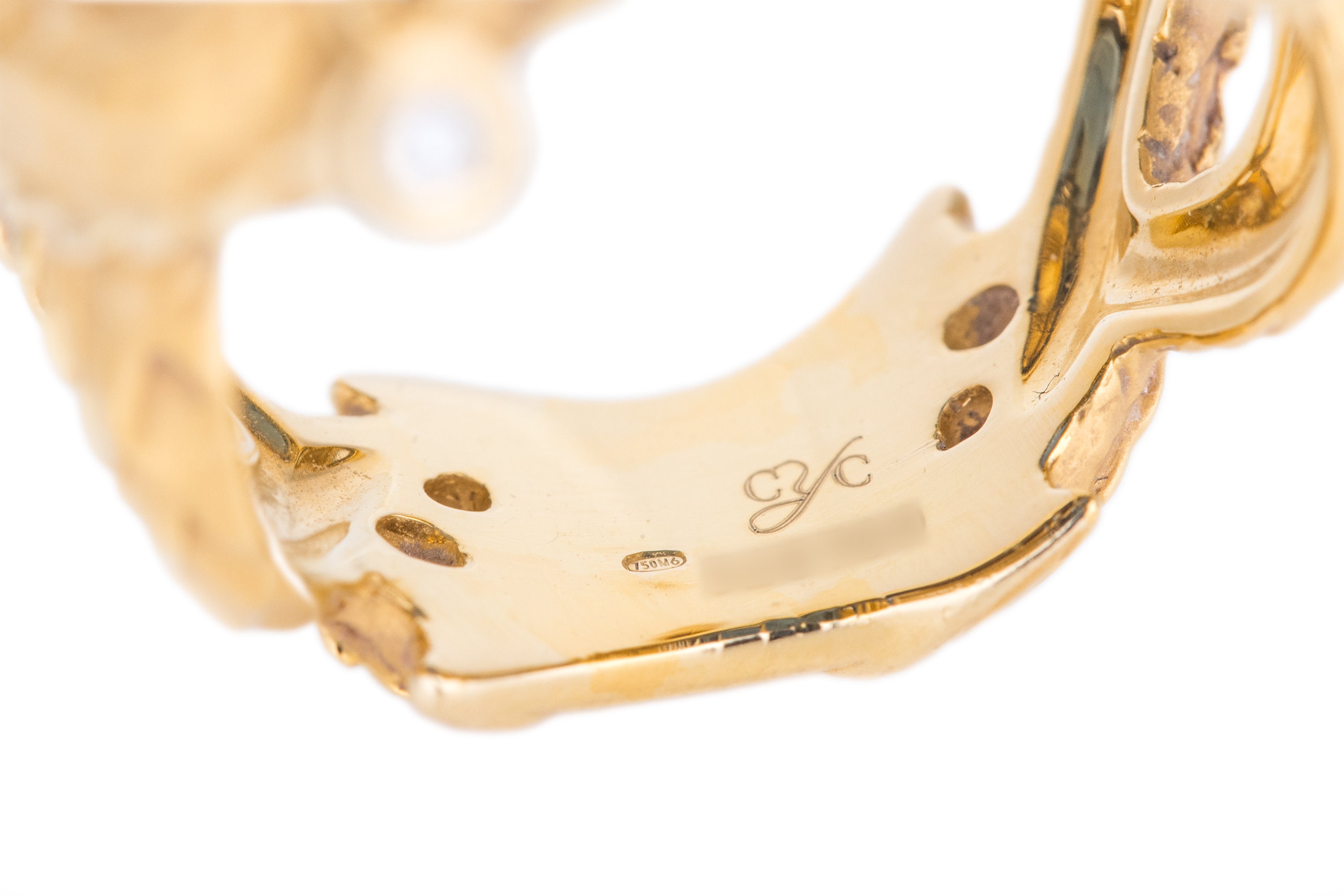 Carrera y Carrera | Nankin Blue Topaz & Diamond Ring | 18k Yellow Gold