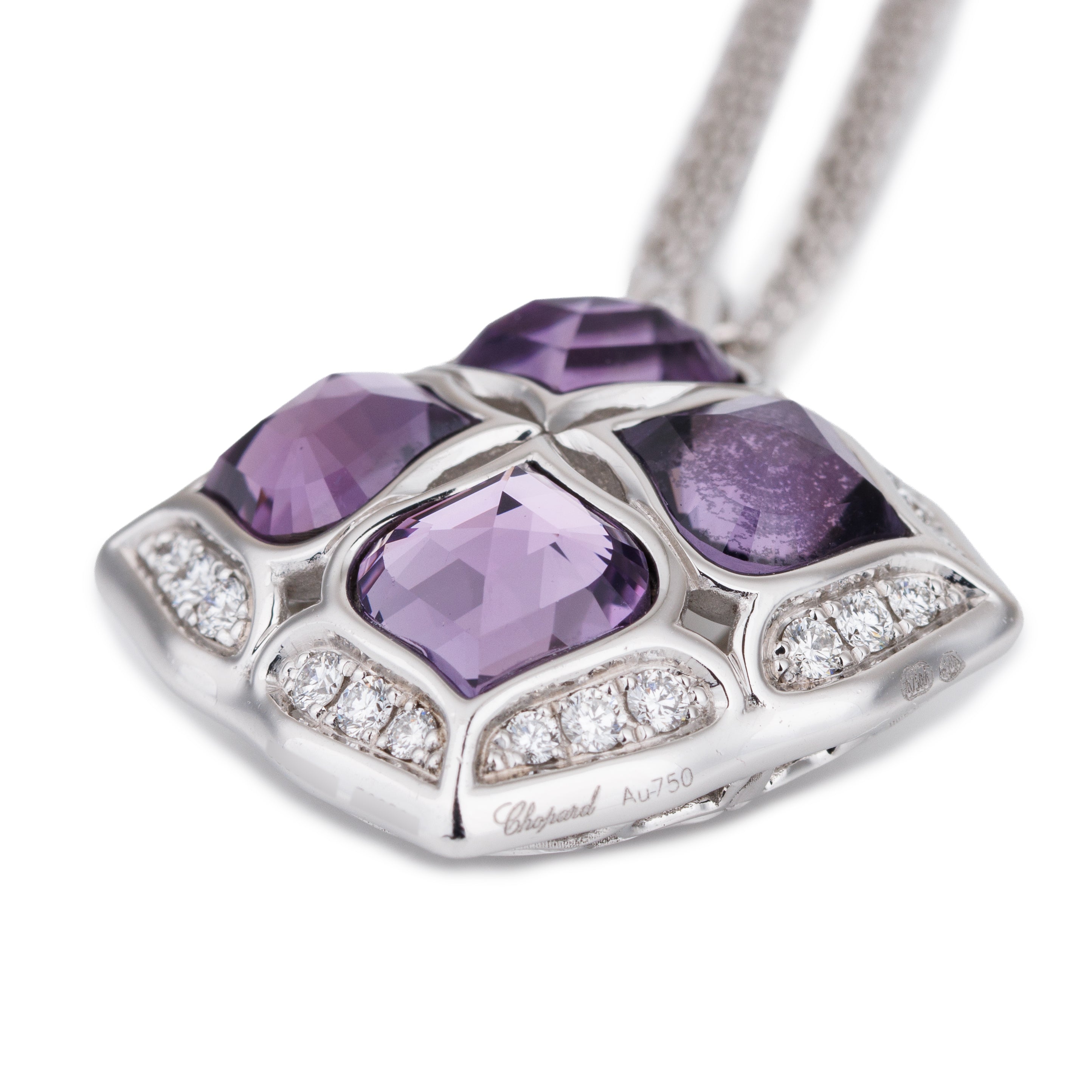 Chopard 'Imperiale' Cocktail Set | Amethyst & Diamond | Necklace, Ring & Earrings | 18k White Gold