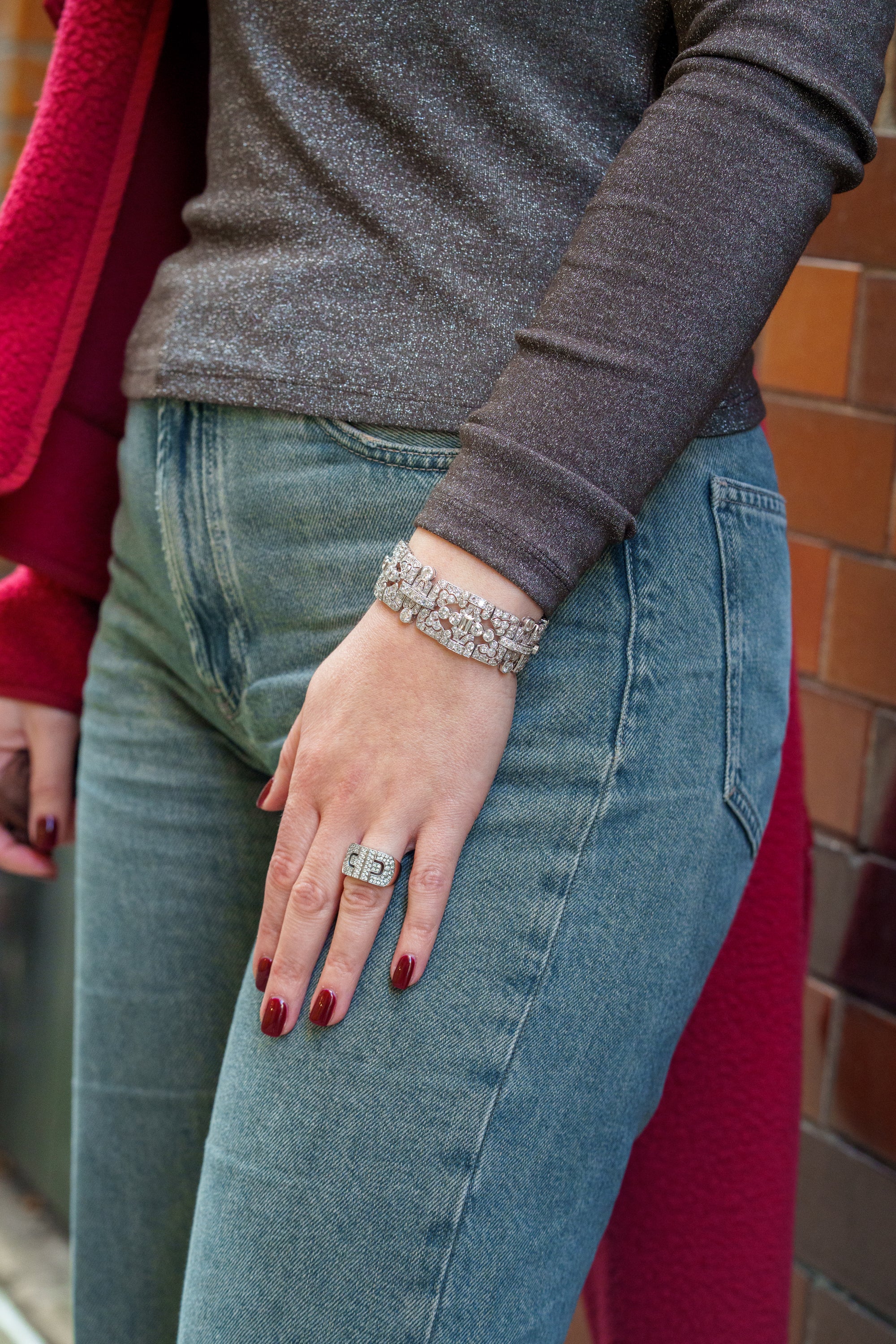 Bvlgari Parentesi Ring | Pavé Diamonds | 18k White Gold