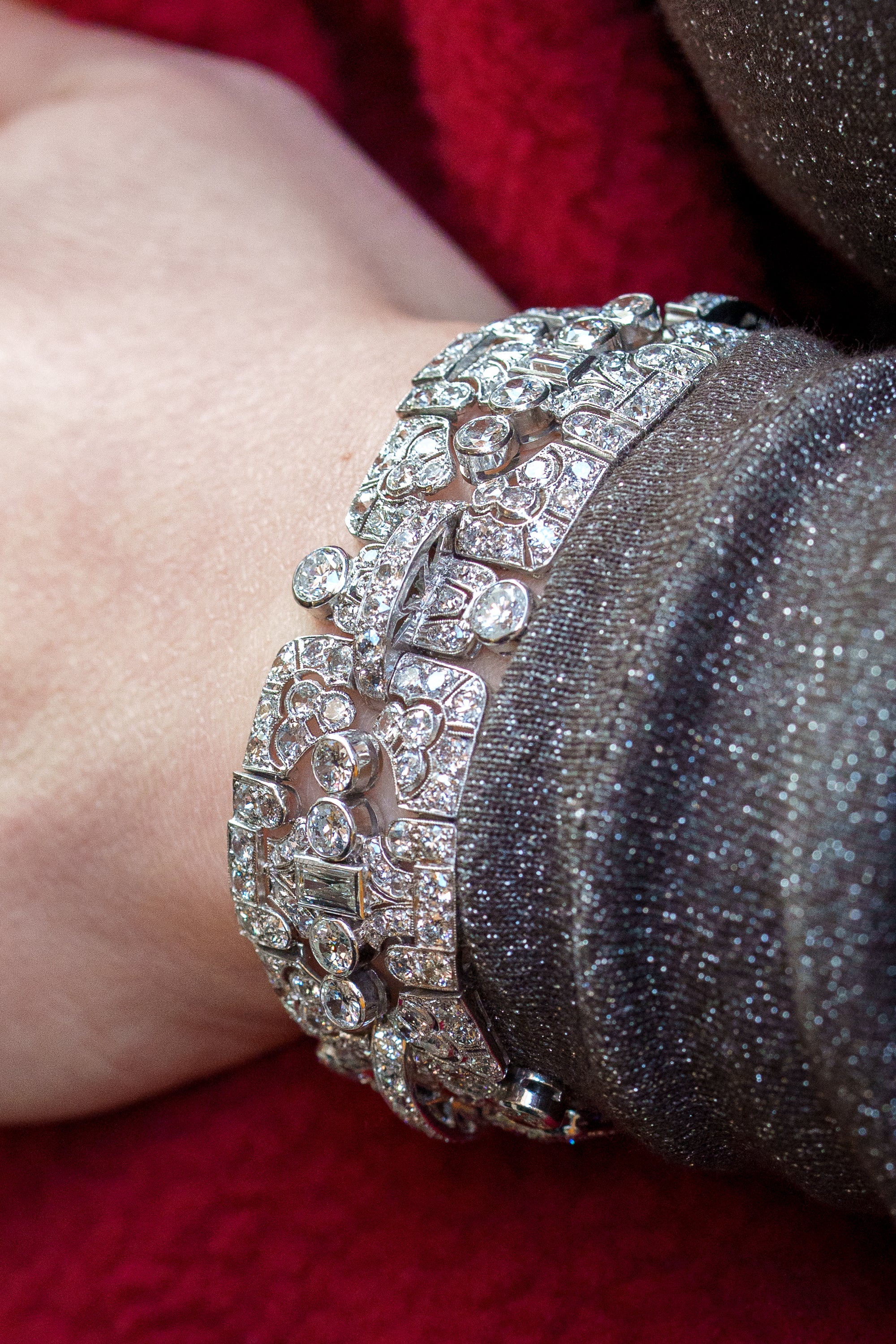 Art Deco Diamond Bracelet | 18k White Gold | Circa 1930's