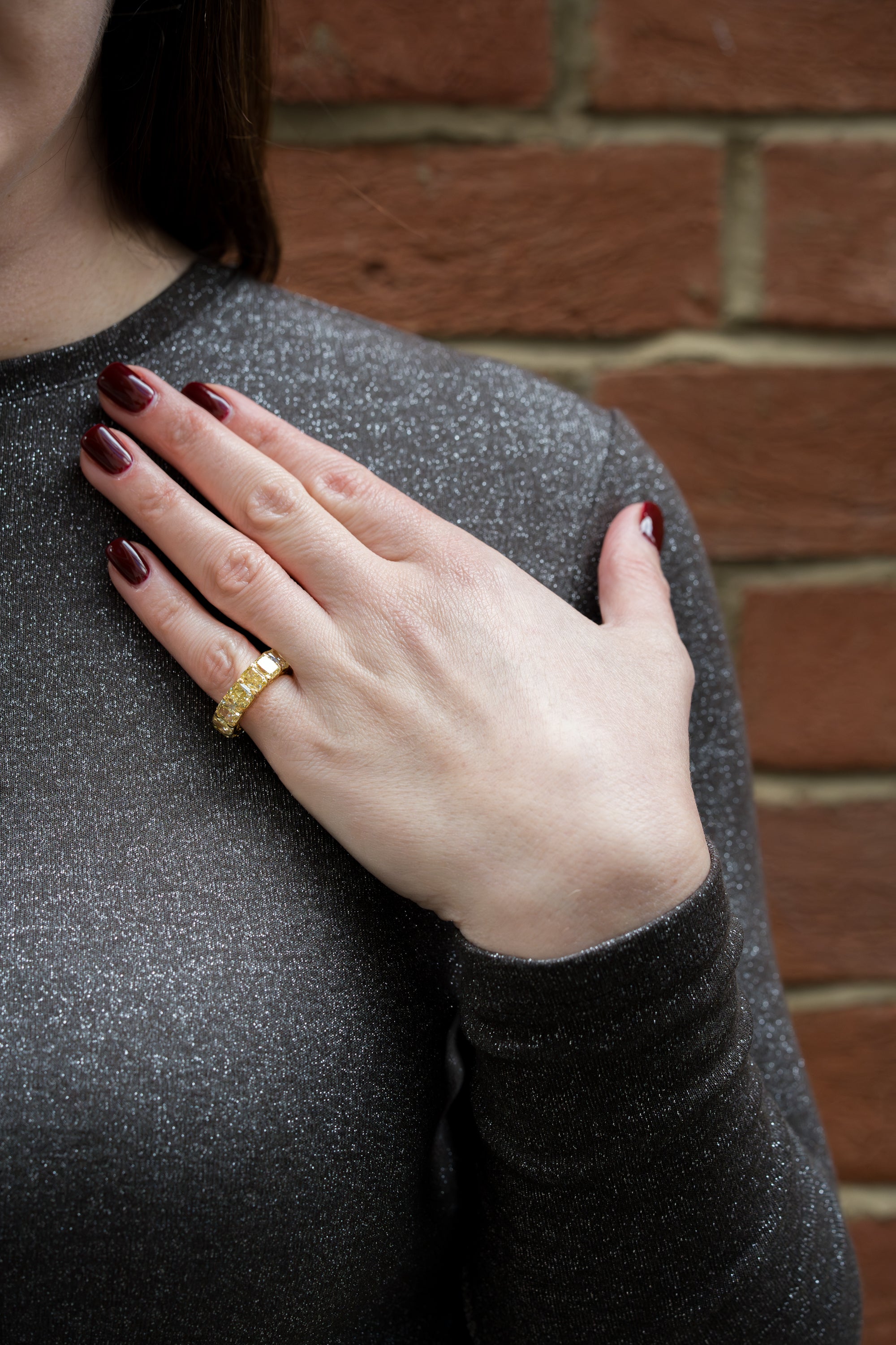 Leviev Yellow Diamond Eternity Band Ring | 18k Yellow Gold