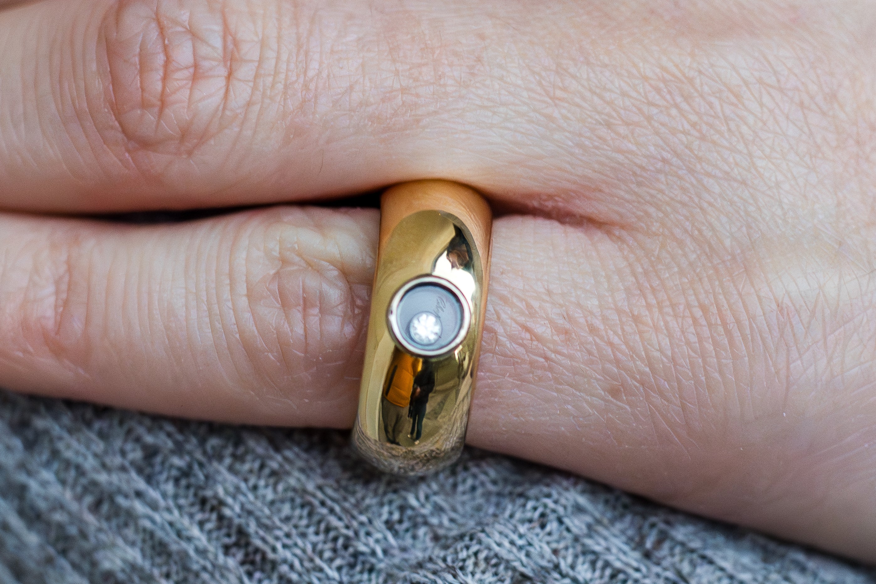 Chopard Happy Diamonds Ring | 18k Yellow Gold