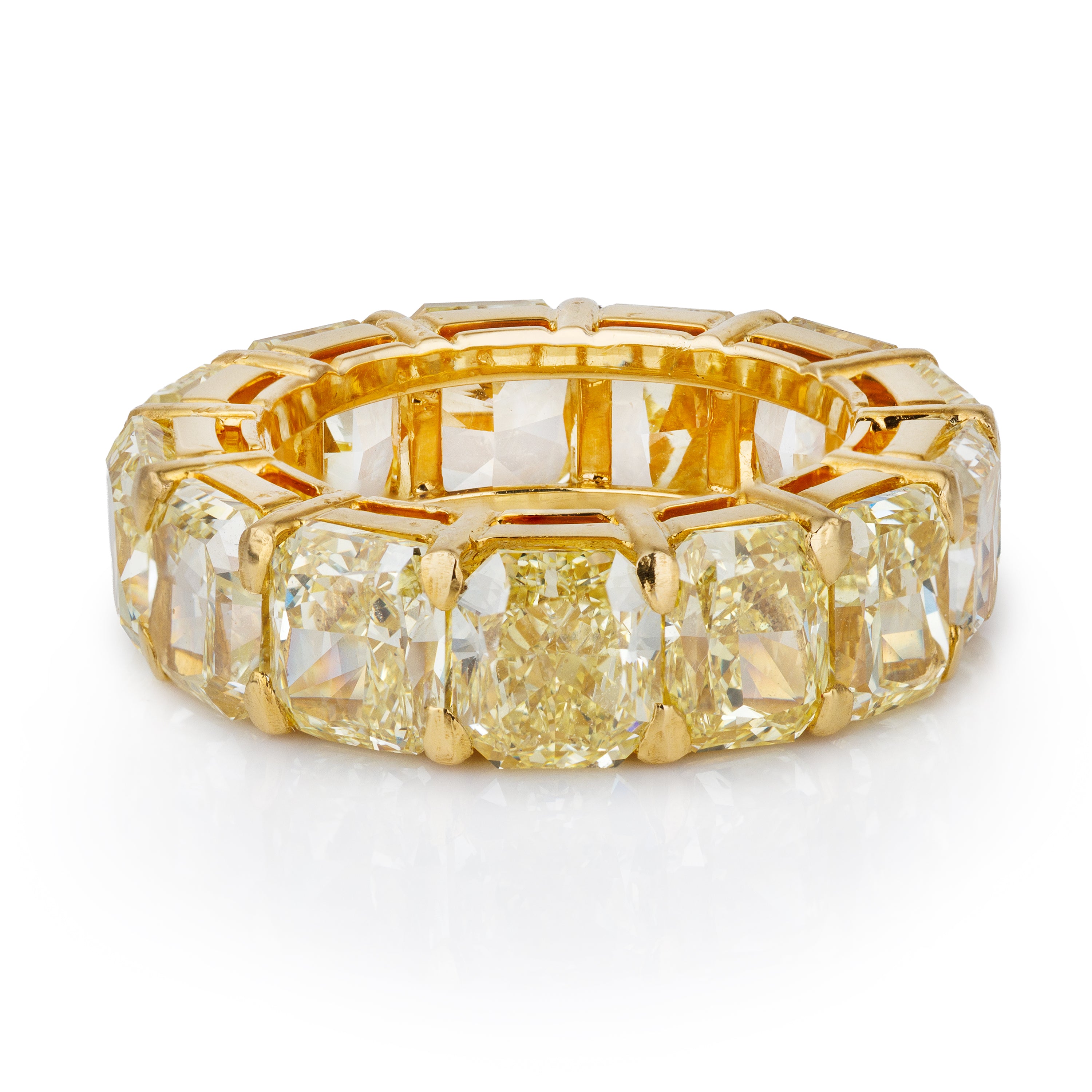 Leviev Yellow Diamond Eternity Band Ring | 18k Yellow Gold
