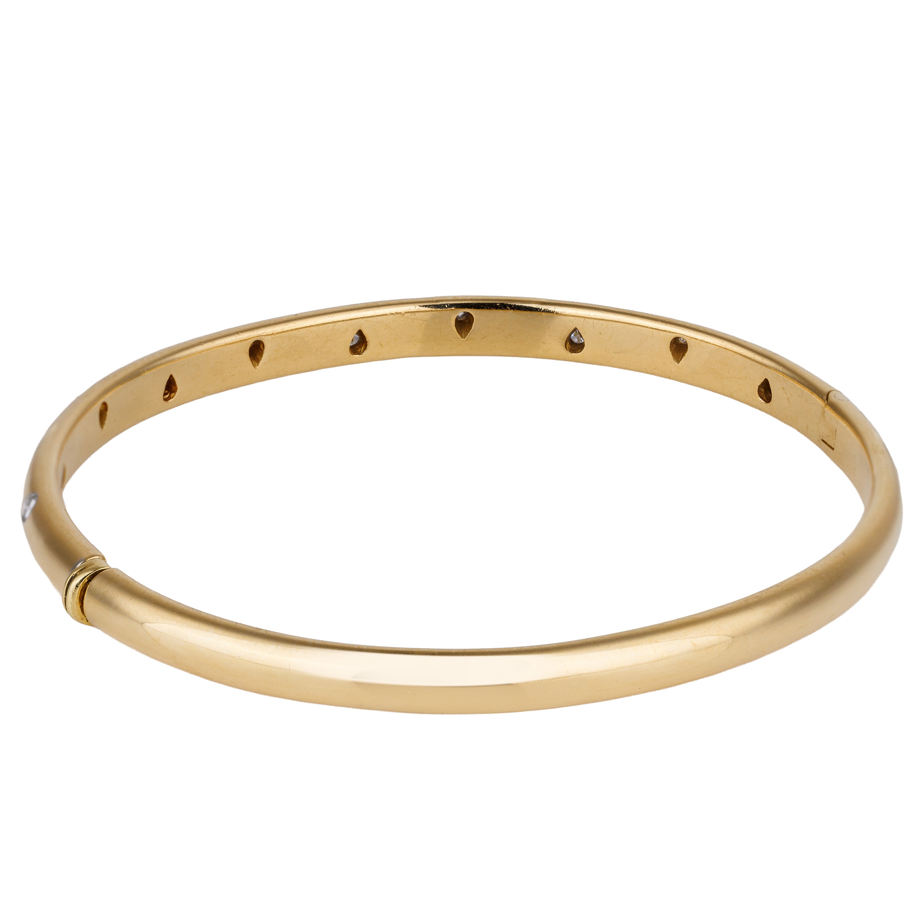 Tiffany & Co. Etoile Diamond Bangle Bracelet | 18k Yellow Gold & Platnium