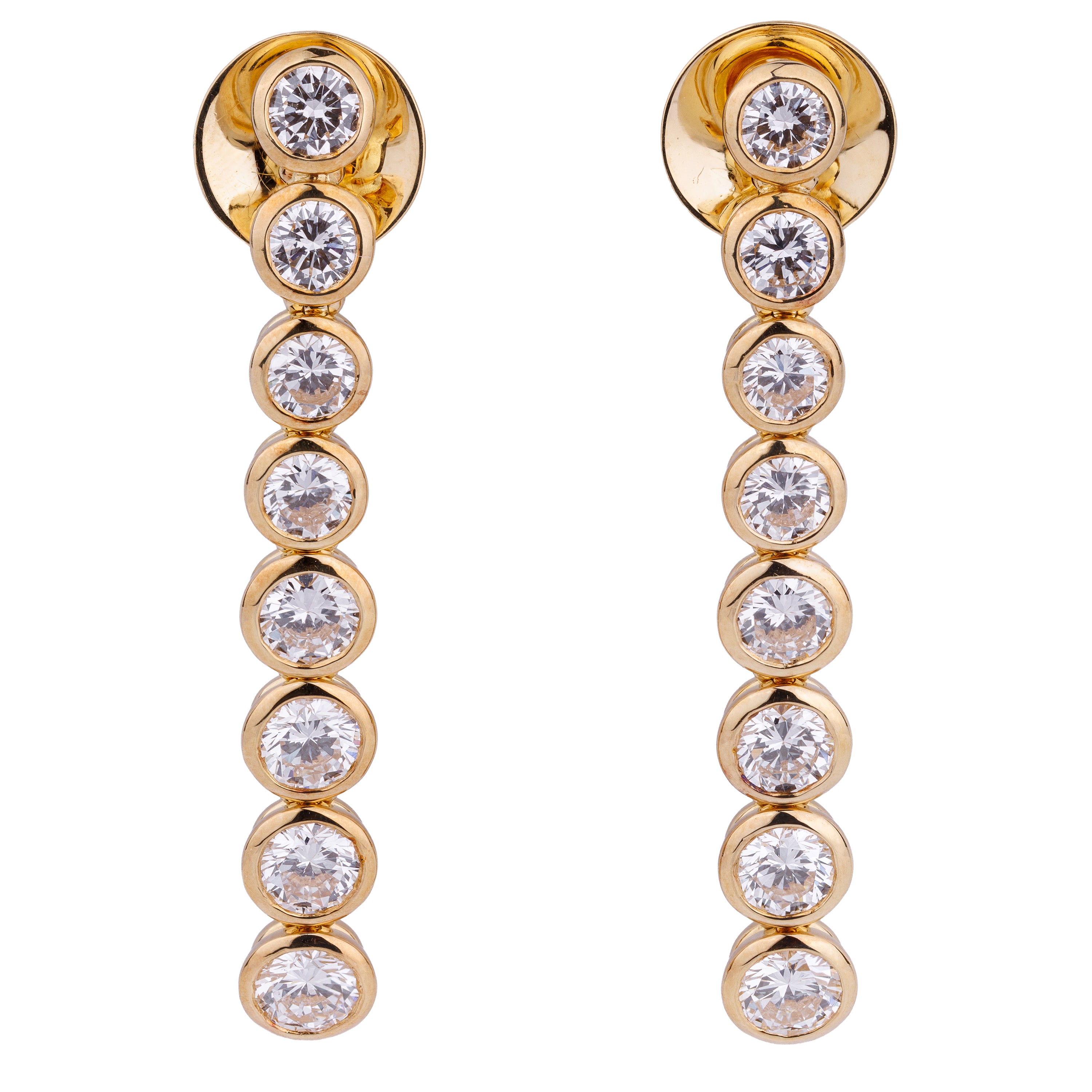 Diamond Suite | Necklace, Bracelet & Earrings | 18k Yellow Gold | Diamond Certification | 117 Diamonds | 41.84 ct