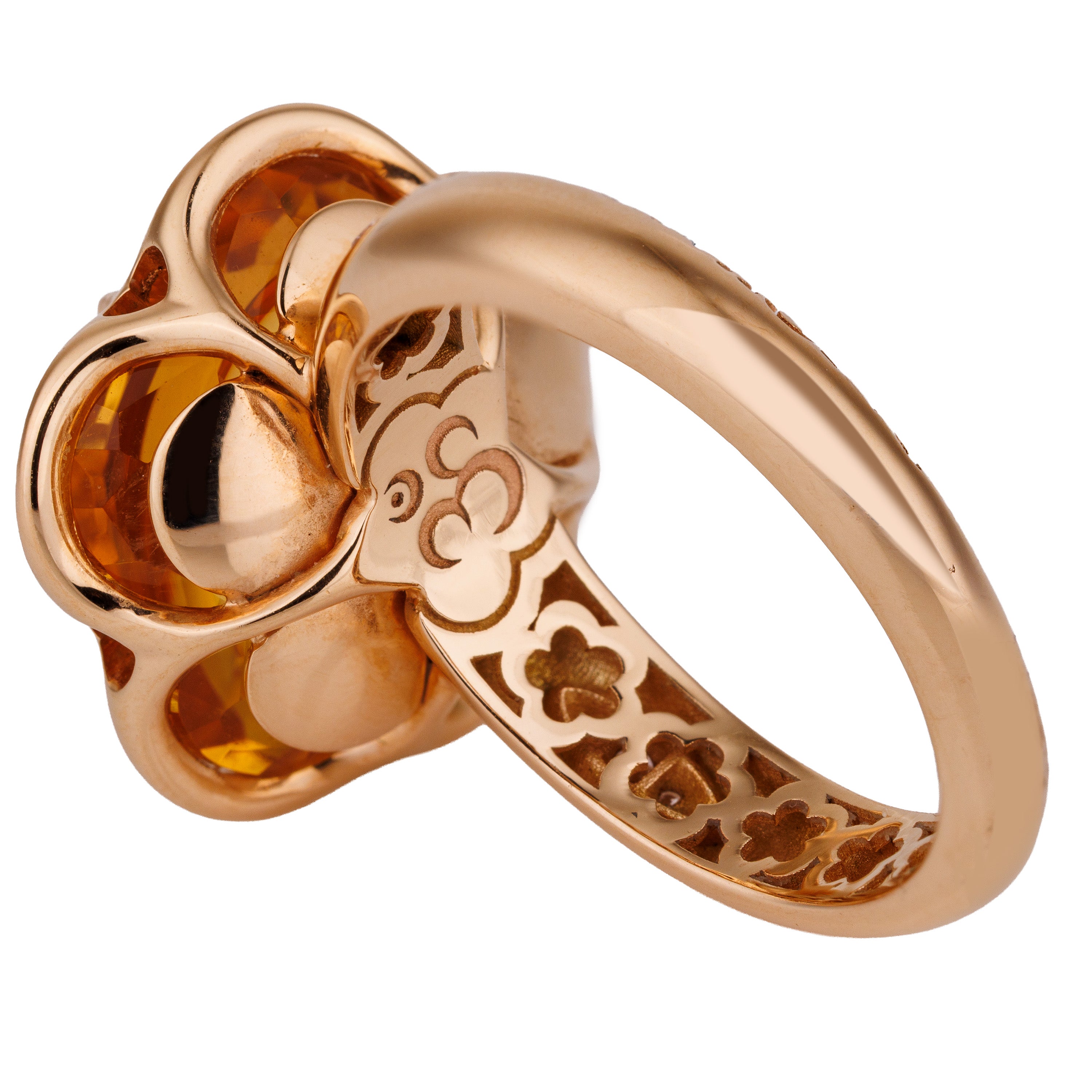 Pasquale Bruni Bon Ton Set | Citrine & Diamond | Necklace, Ring & Earrings | 18k Rose Gold