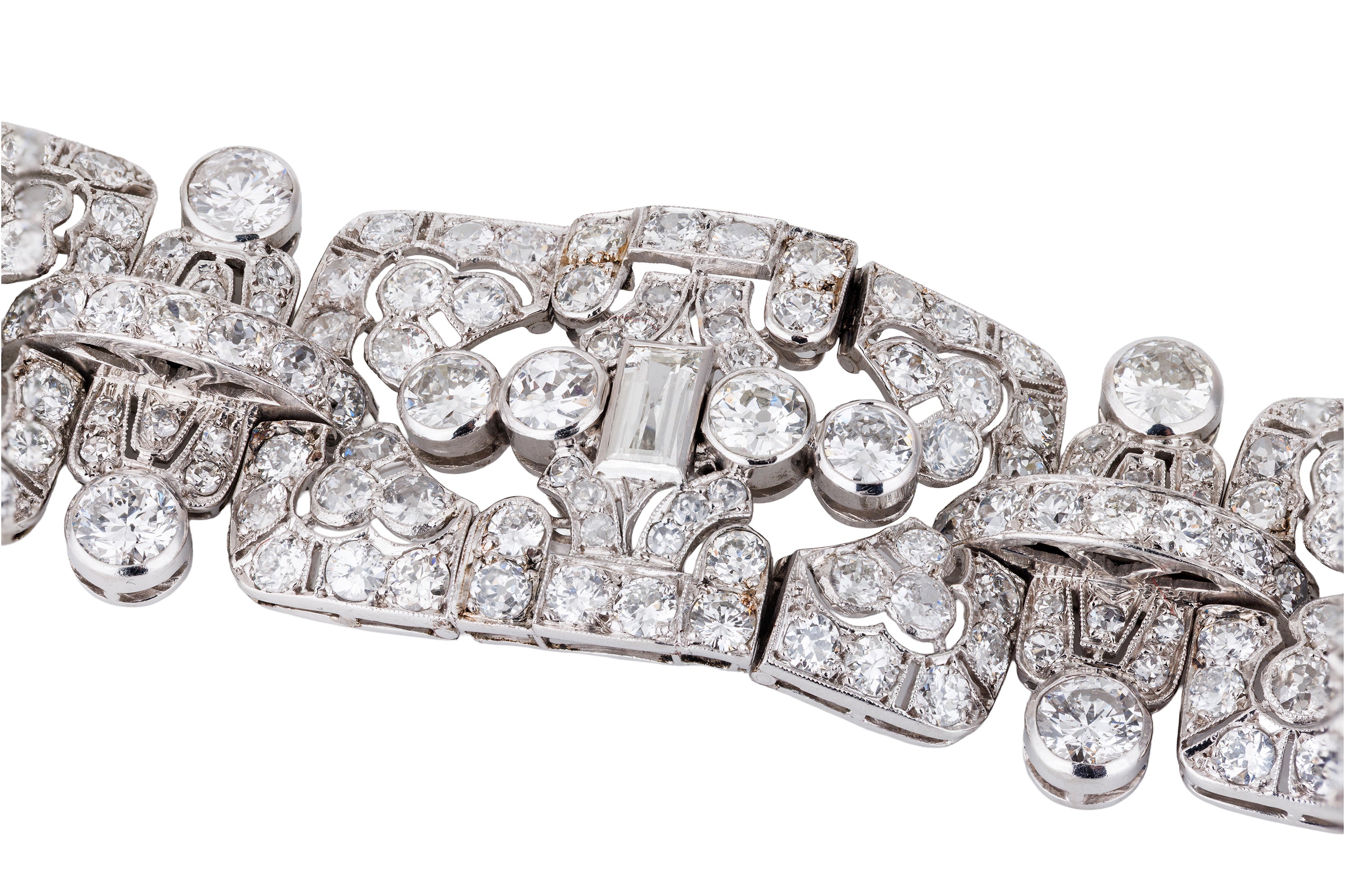 Art Deco Diamond Bracelet | 18k White Gold | Circa 1930's