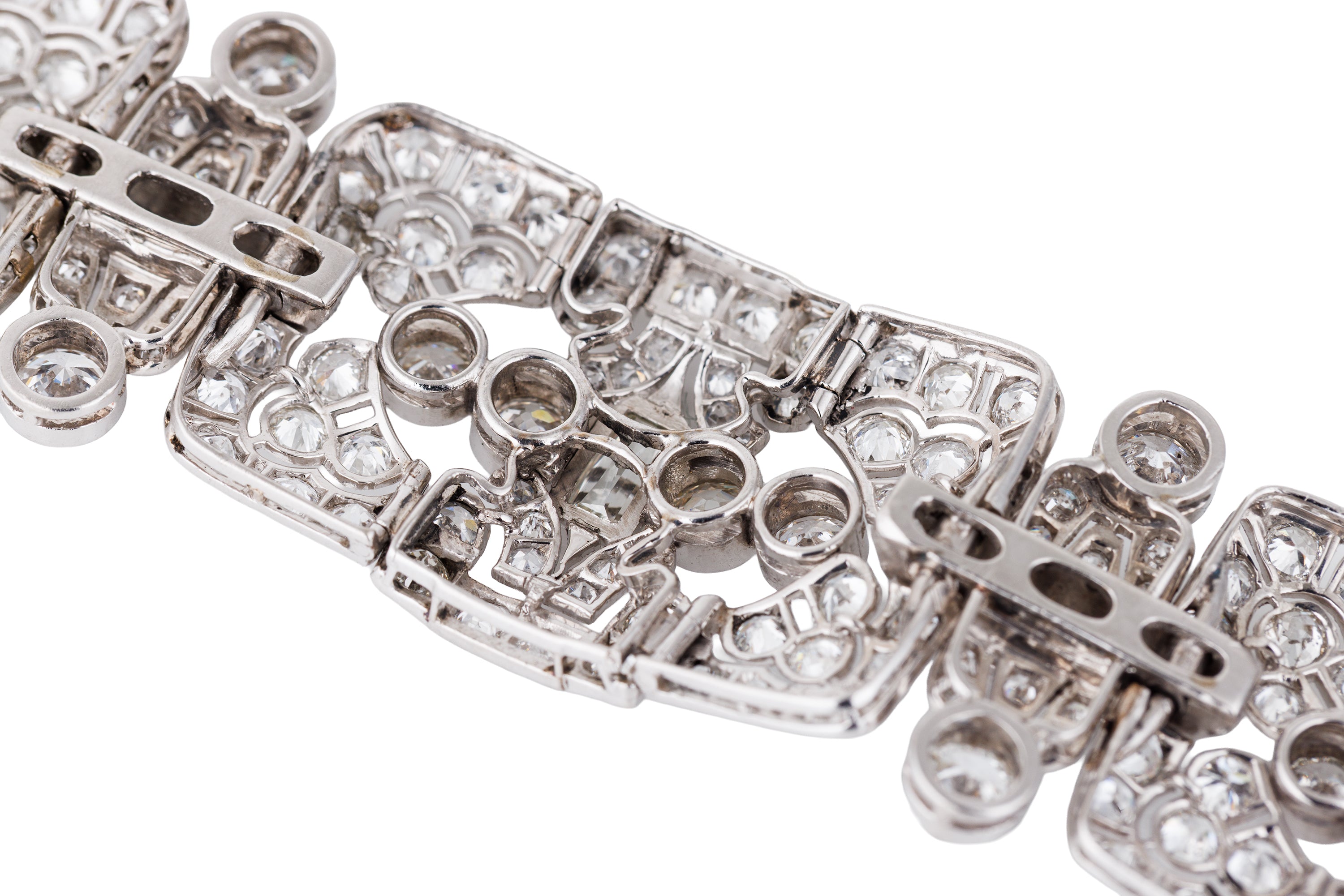Art Deco Diamond Bracelet | 18k White Gold | Circa 1930's