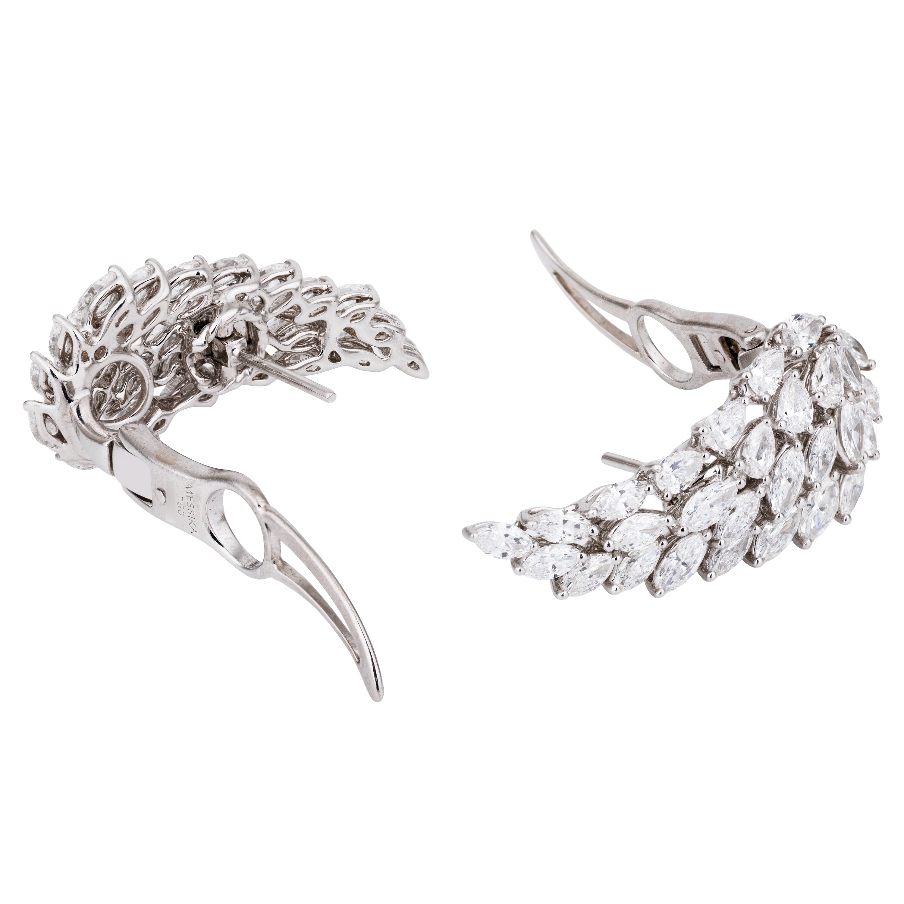 Messika Angel Wing Diamond Earrings | 18k White Gold