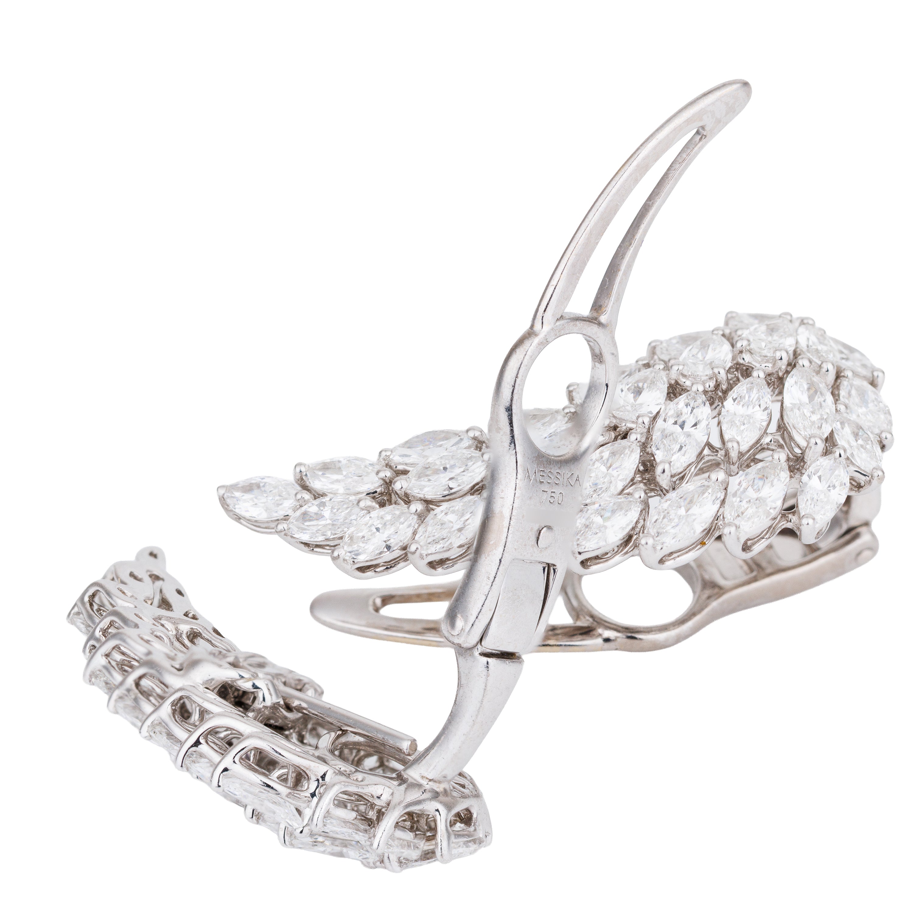 Messika Angel Wing Diamond Earrings | 18k White Gold