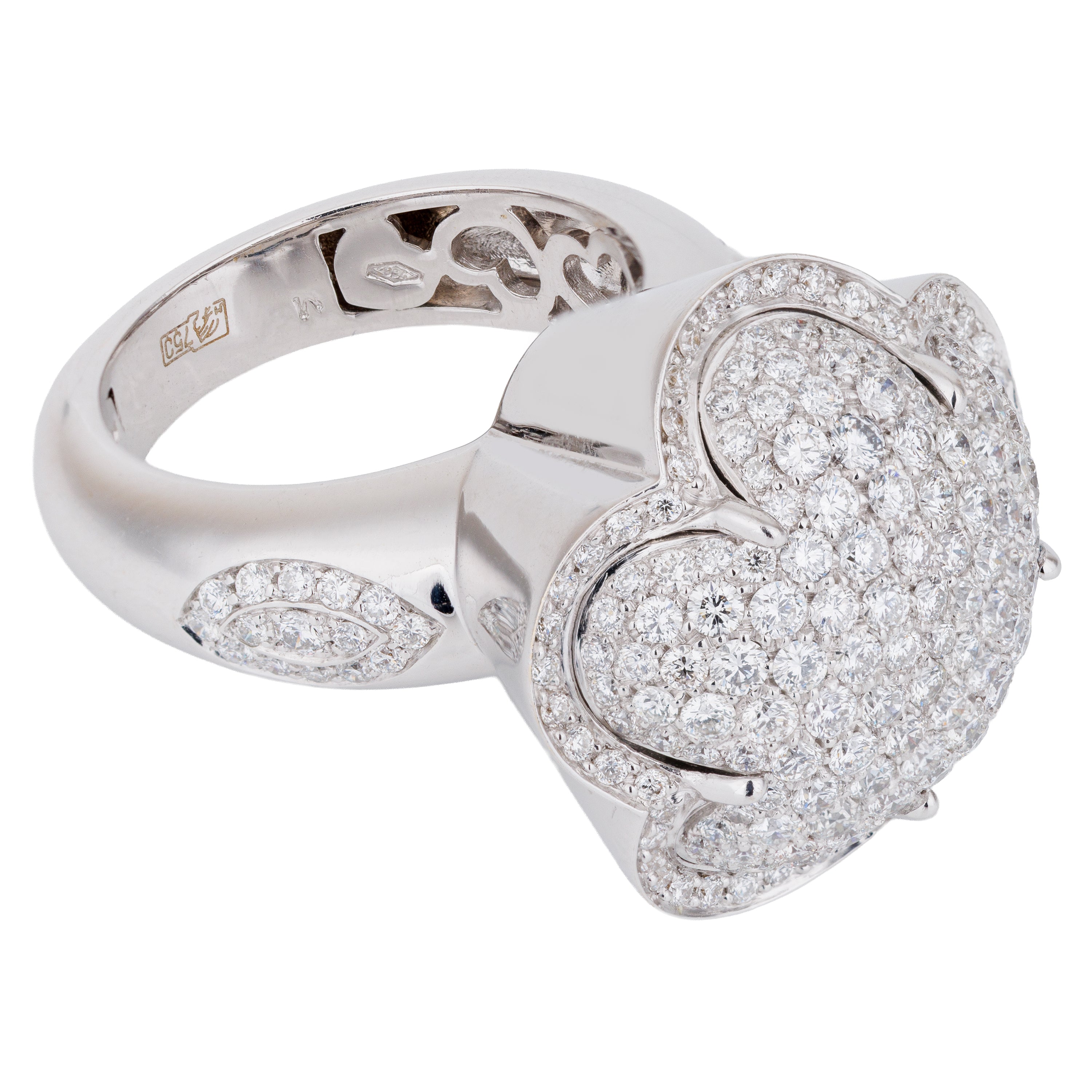 Pasquale Bruni Bon Ton Set | Pavé Diamond | Necklace, Ring & Earrings | 18k White Gold