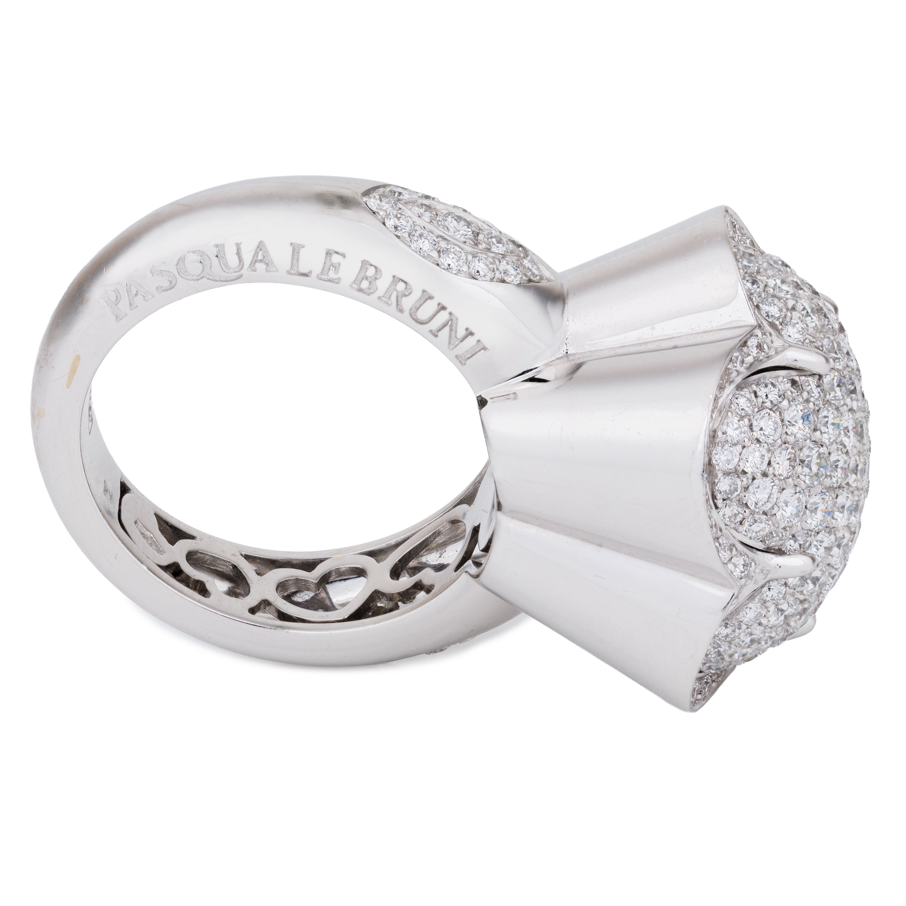 Pasquale Bruni Bon Ton Set | Pavé Diamond | Necklace, Ring & Earrings | 18k White Gold