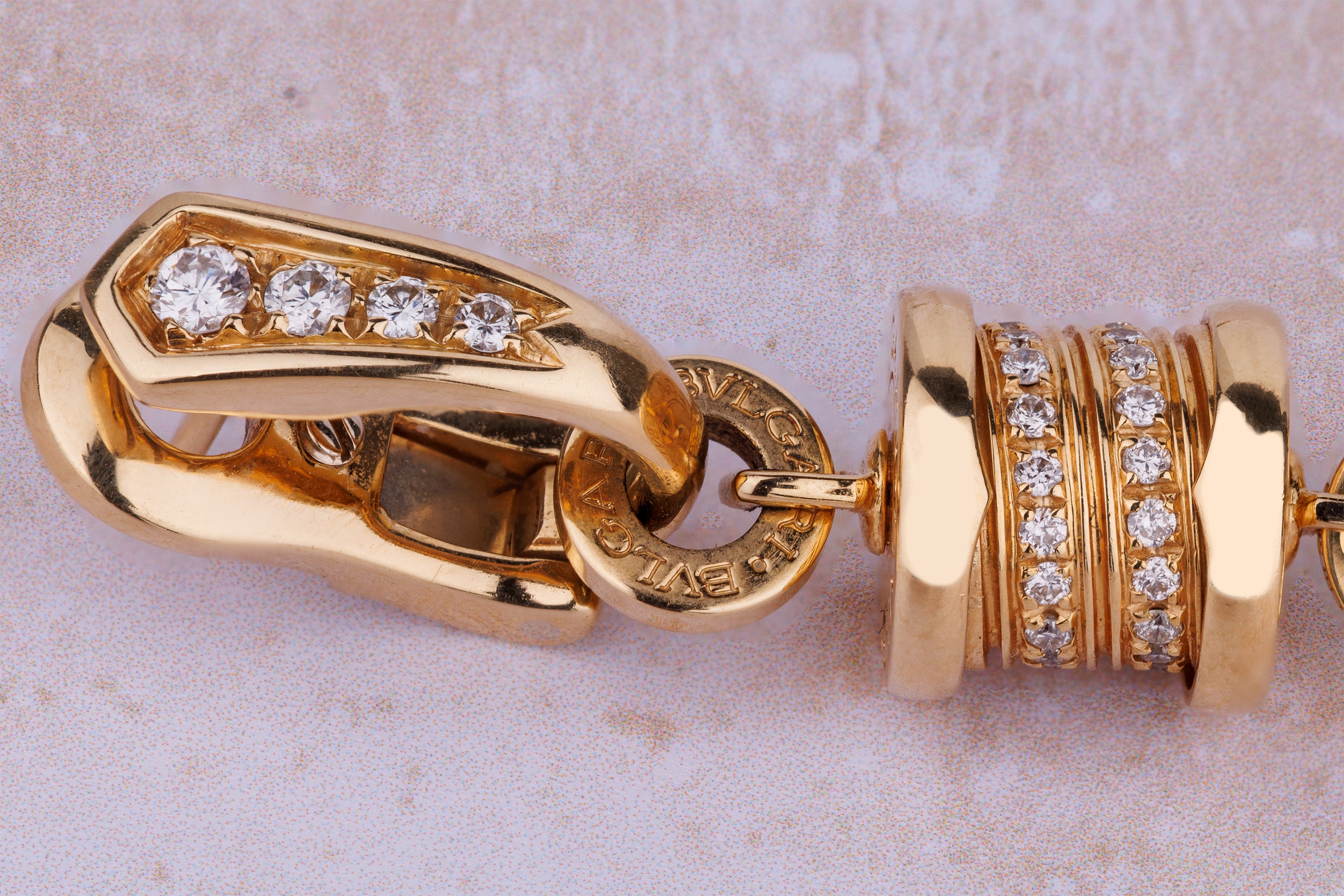 Bvlgari B.zero1 Multi-Gem & Diamond Suite | Lavalier Necklace & Earrings | 18k Yellow Gold