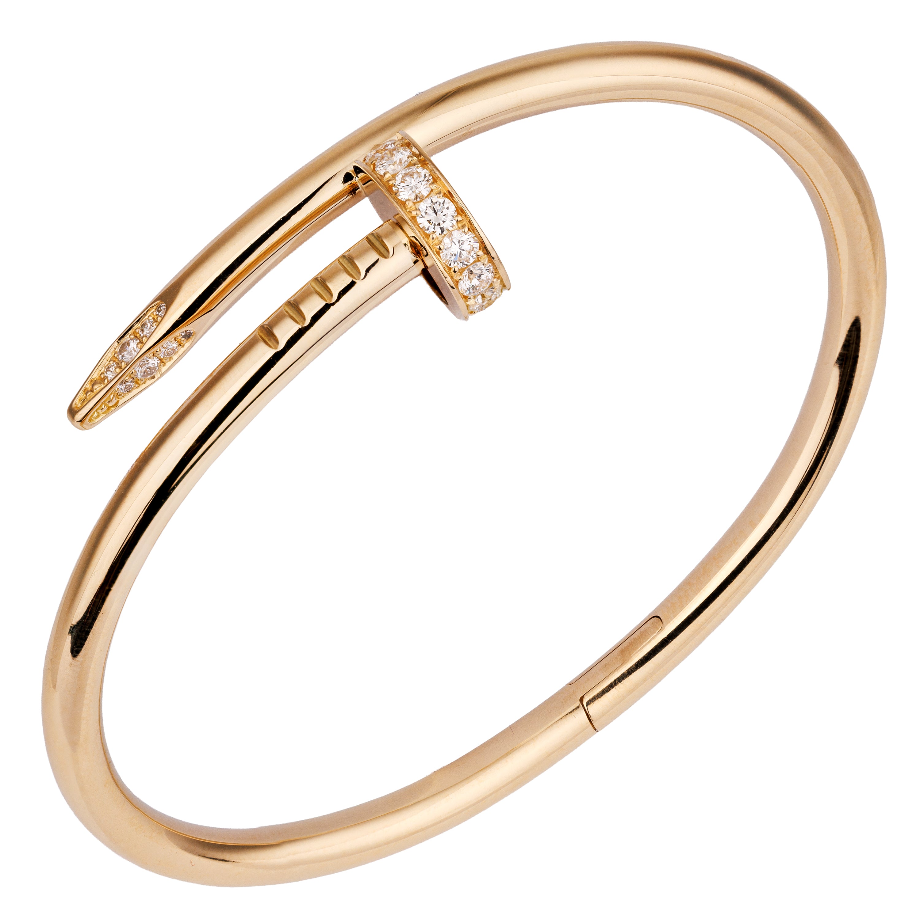 Cartier Juste Un Clou Diamond Bracelet, Classic Model | 18K Yellow Gold