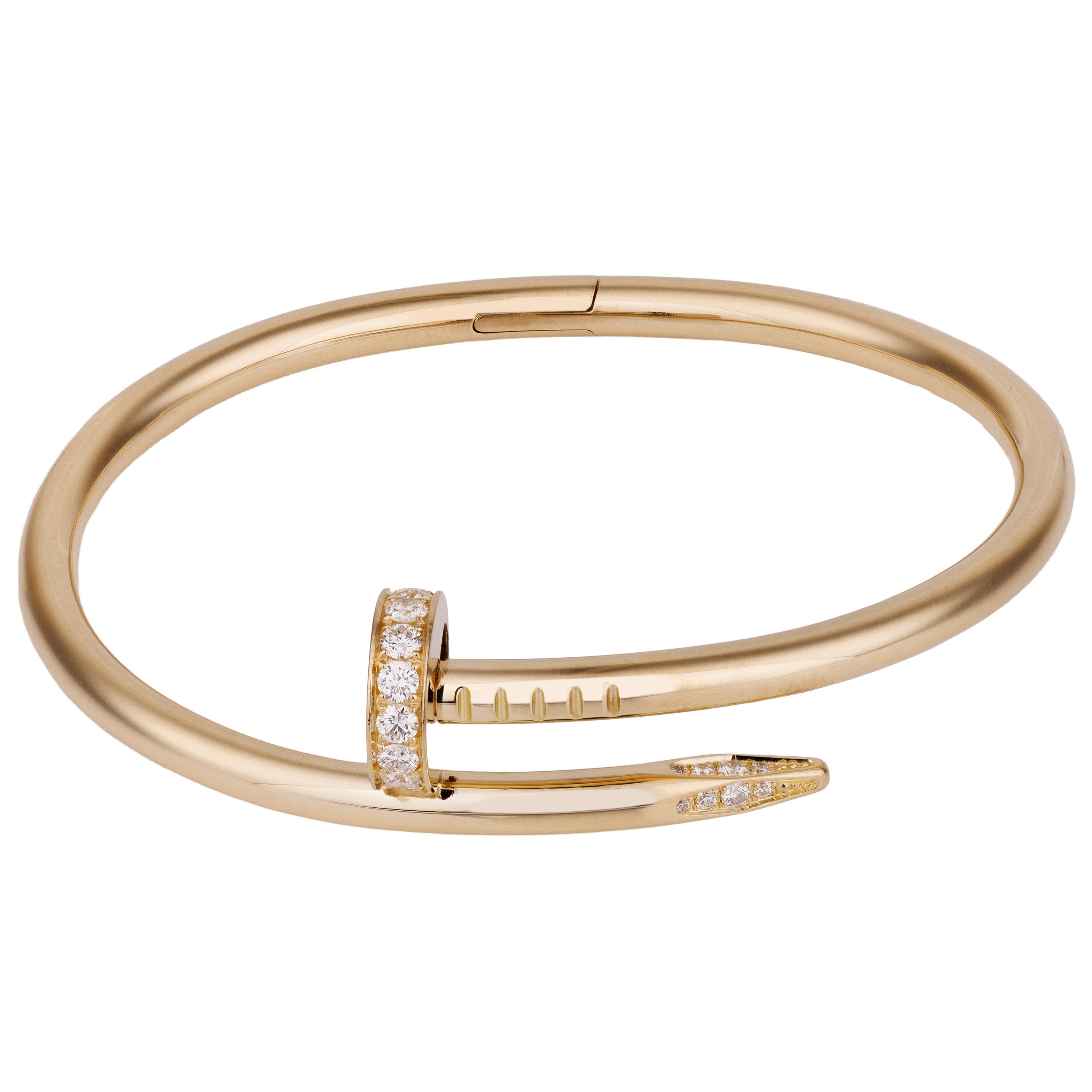 Cartier Juste Un Clou Diamond Bracelet, Classic Model | 18K Yellow Gold