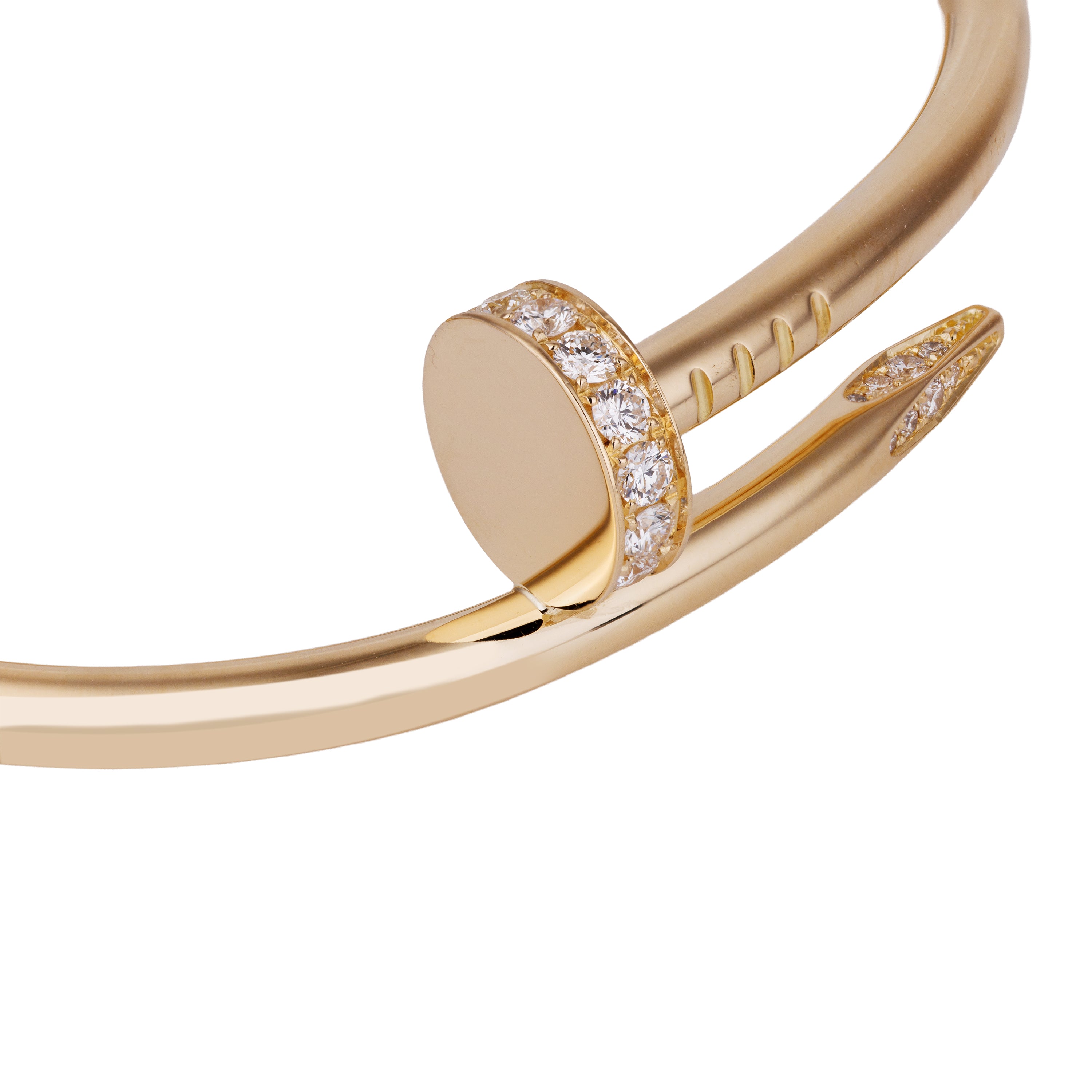 Cartier Juste Un Clou Diamond Bracelet, Classic Model, Size 15 | 18K Yellow Gold