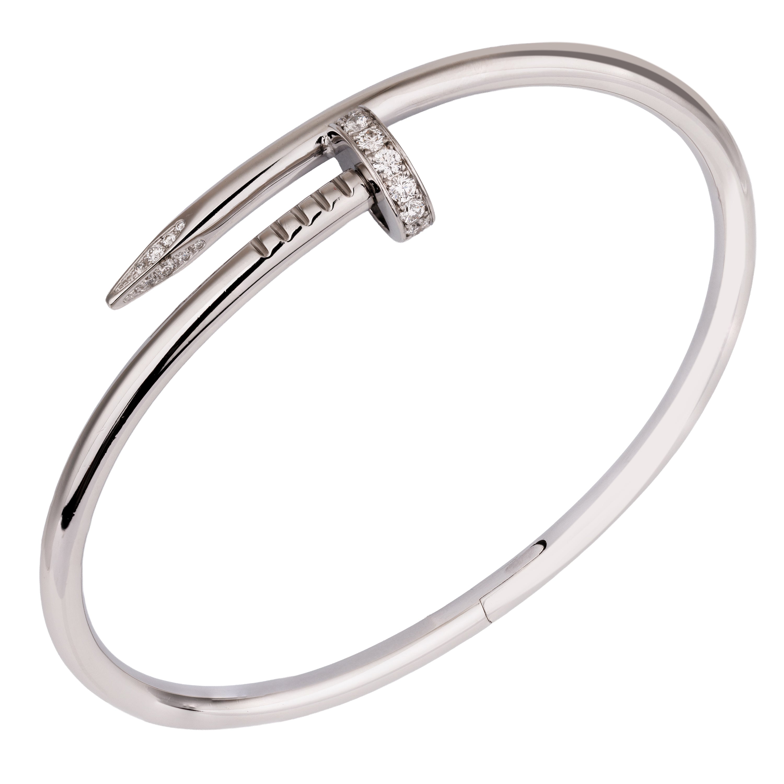 Cartier Juste Un Clou Diamond Bracelet, Classic Model, Size 18 | 18k W