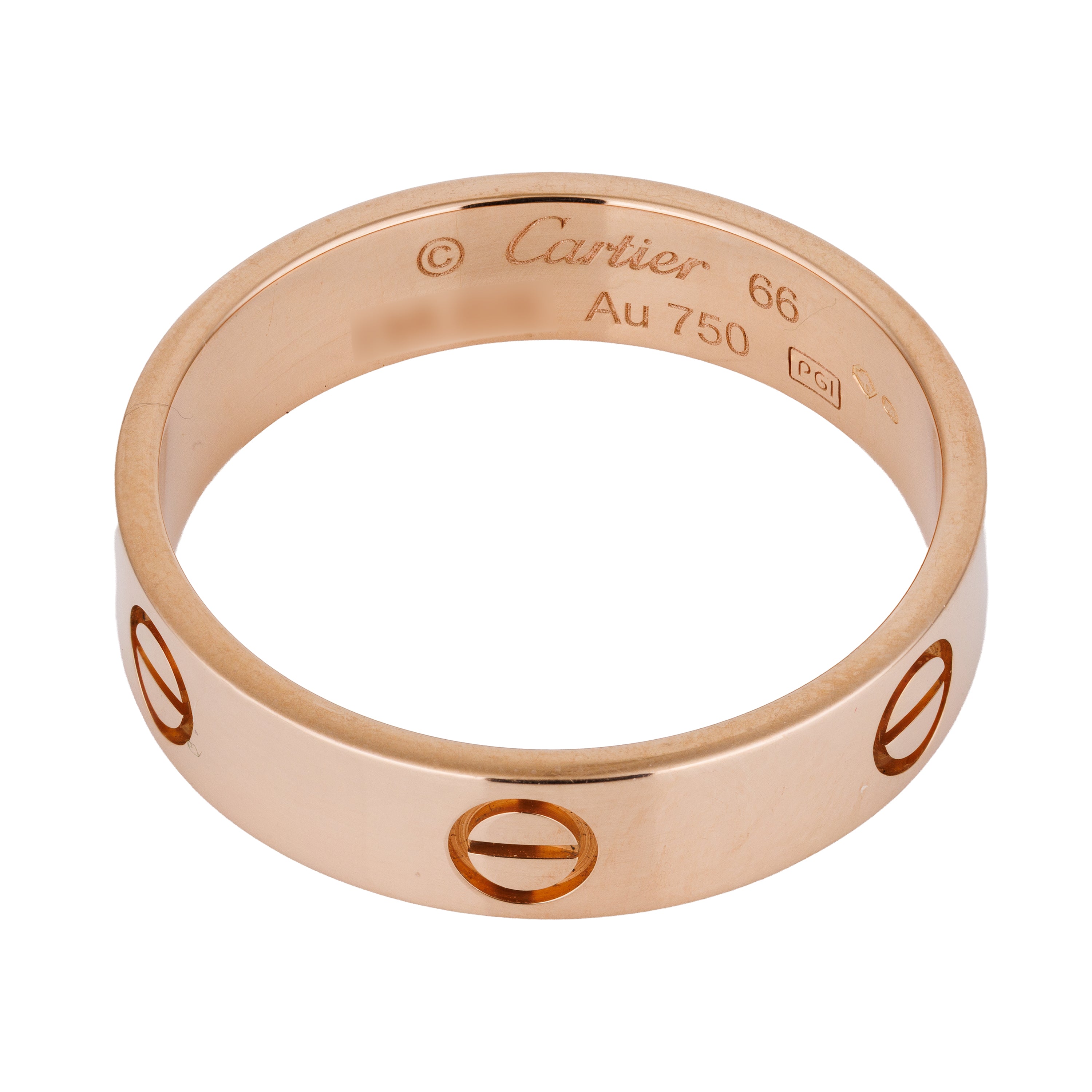 Cartier Love Ring, Classic Model | 18k Rose Gold | Size 66 | Box & Paper | 2019