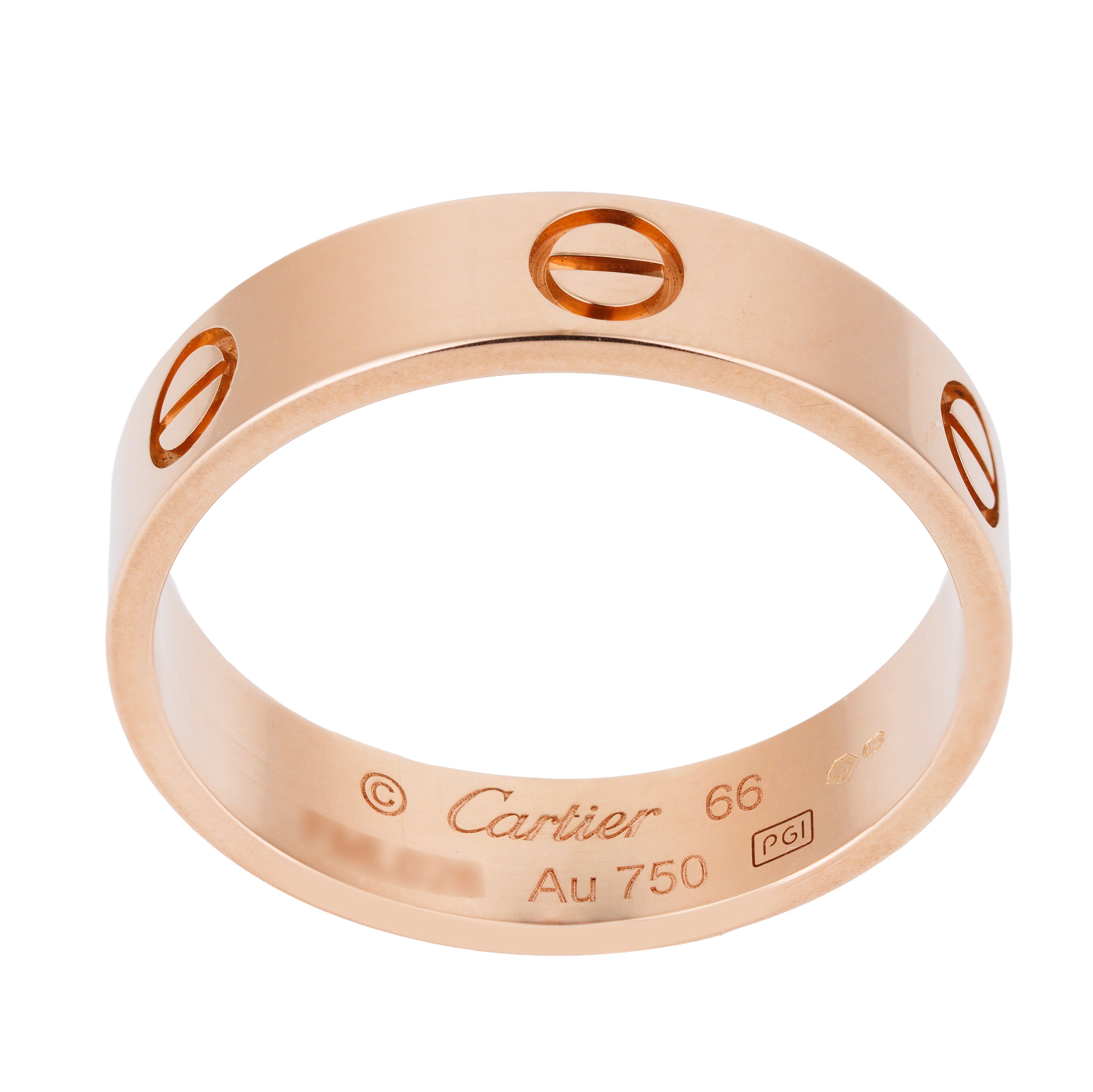 Cartier Love Ring, Classic Model | 18k Rose Gold | Size 66 | Box & Paper | 2019