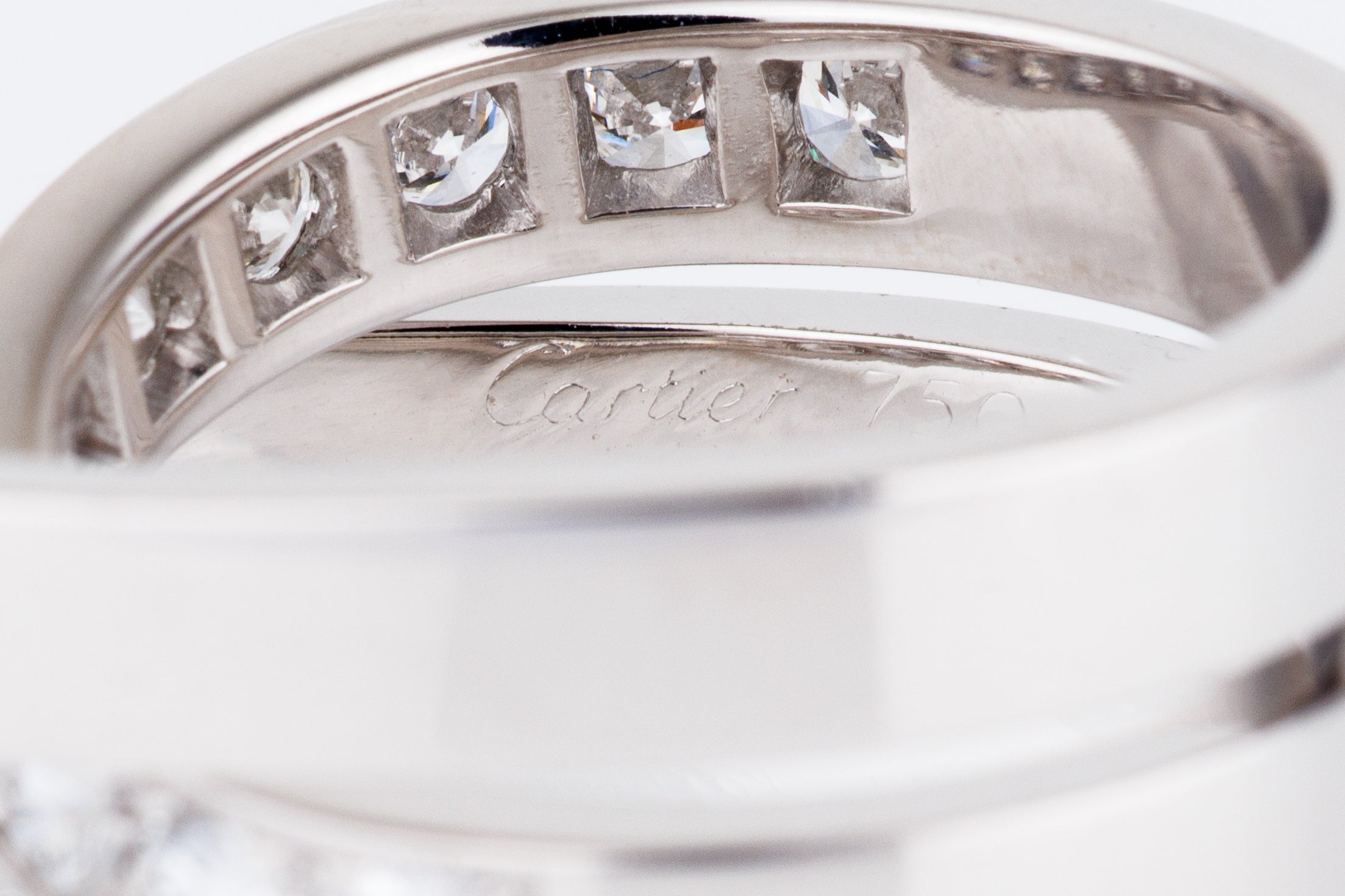 Cartier Nouvelle Vague Diamond Ring | 18k White Gold | Size 52