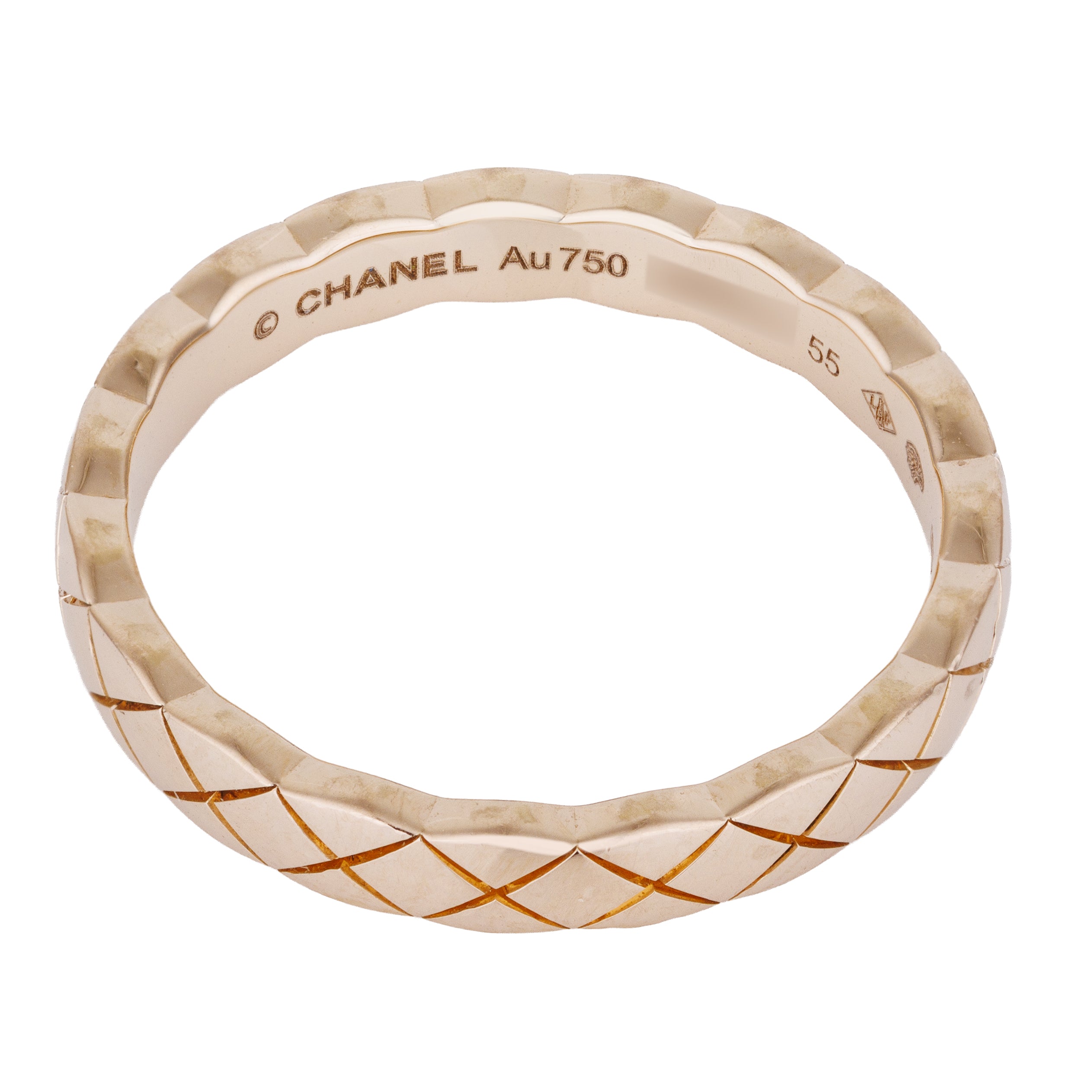 Chanel Coco Crush Ring, Mini Version | 18k Biege Gold | Size 55 | Box