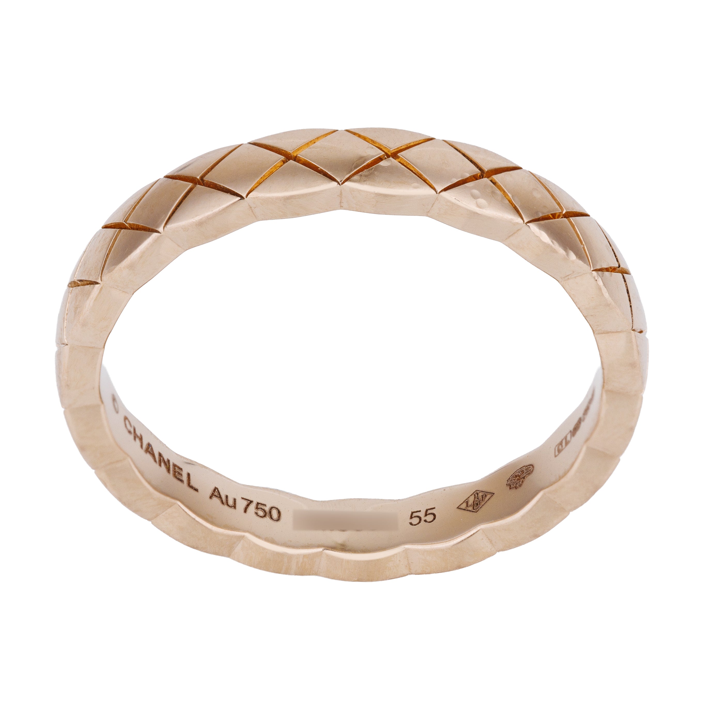 Chanel Coco Crush Ring, Mini Version | 18k Biege Gold | Size 55 | Box