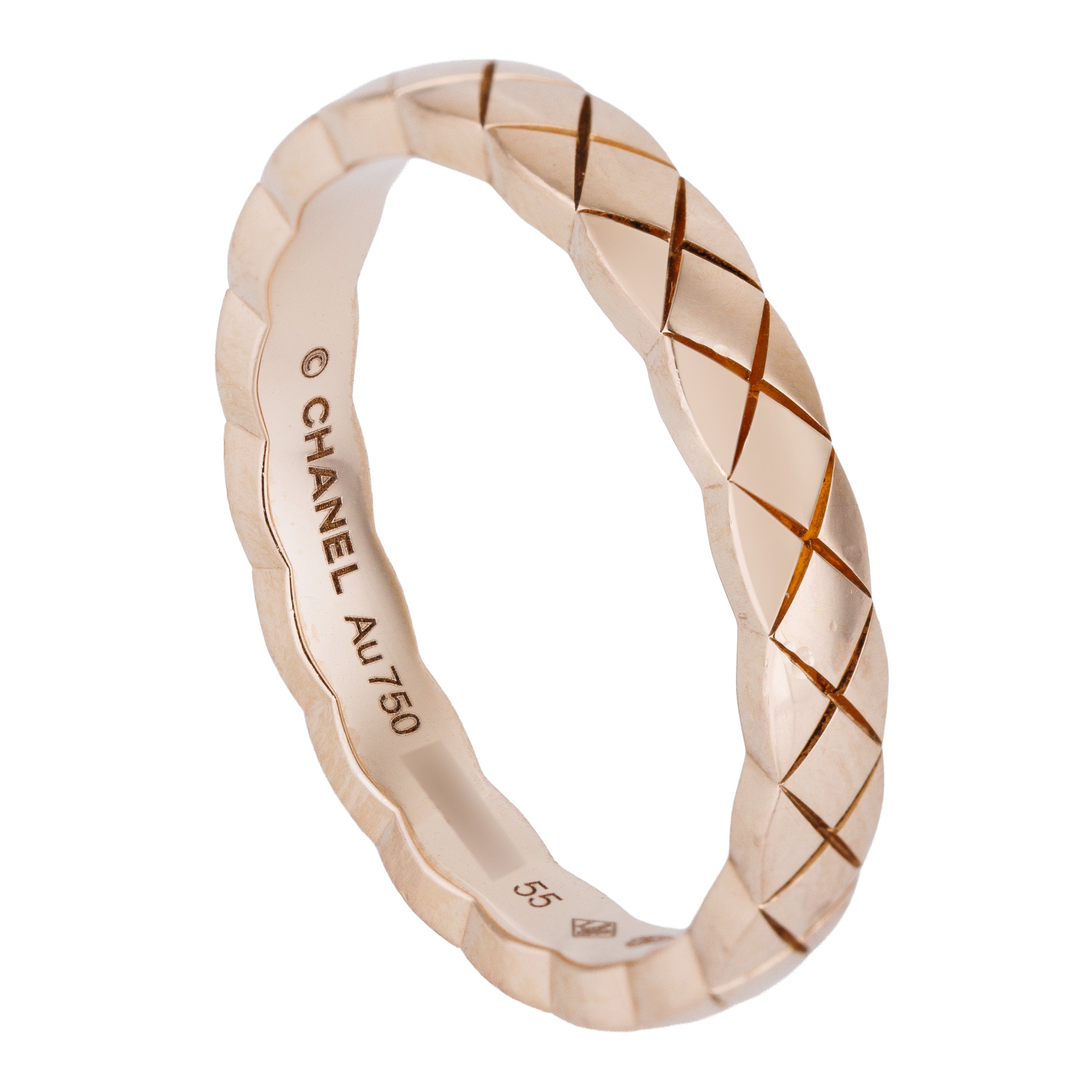 Chanel Coco Crush Ring, Mini Version | 18k Biege Gold | Size 55 | Box