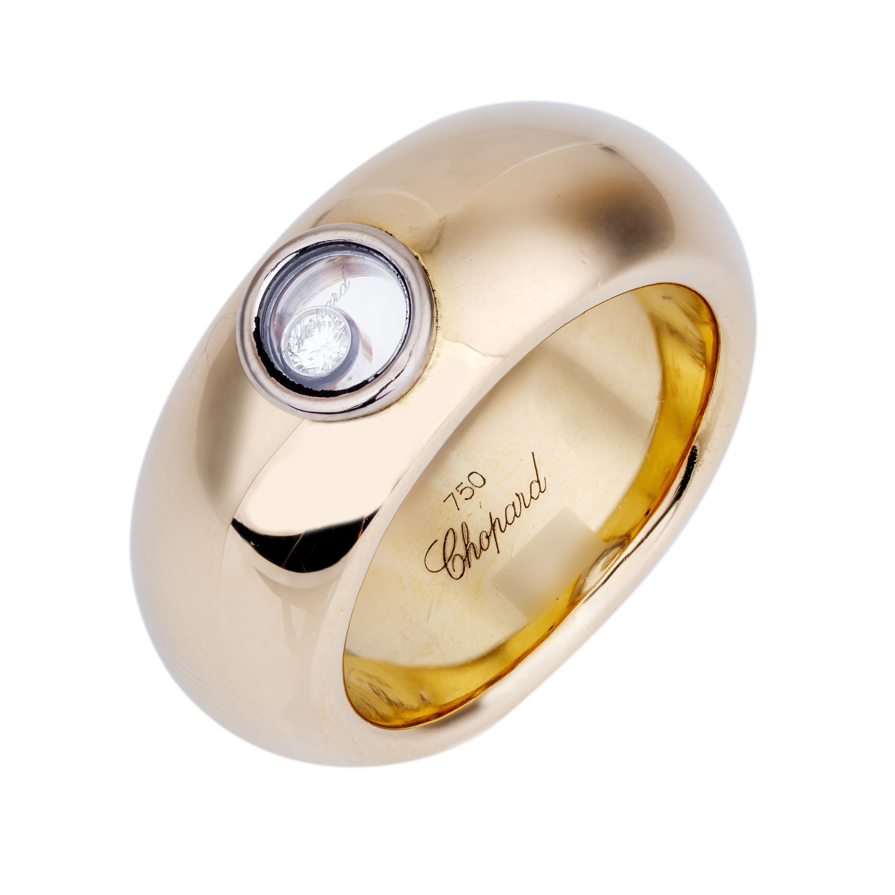 Chopard Happy Diamonds Ring | 18k Yellow Gold