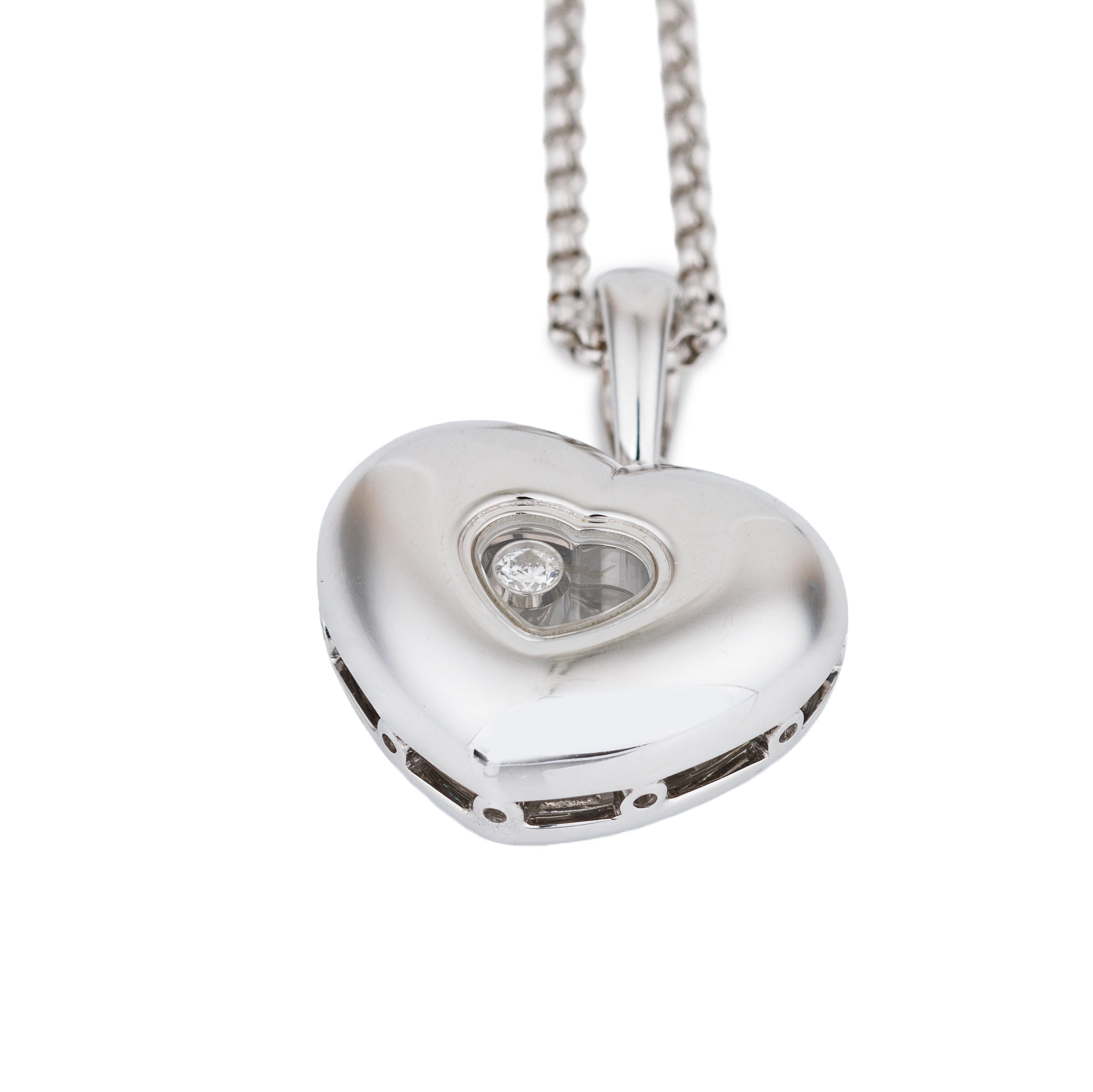 Chopard Happy Diamonds Heart Pendant Necklace | 18k White Gold
