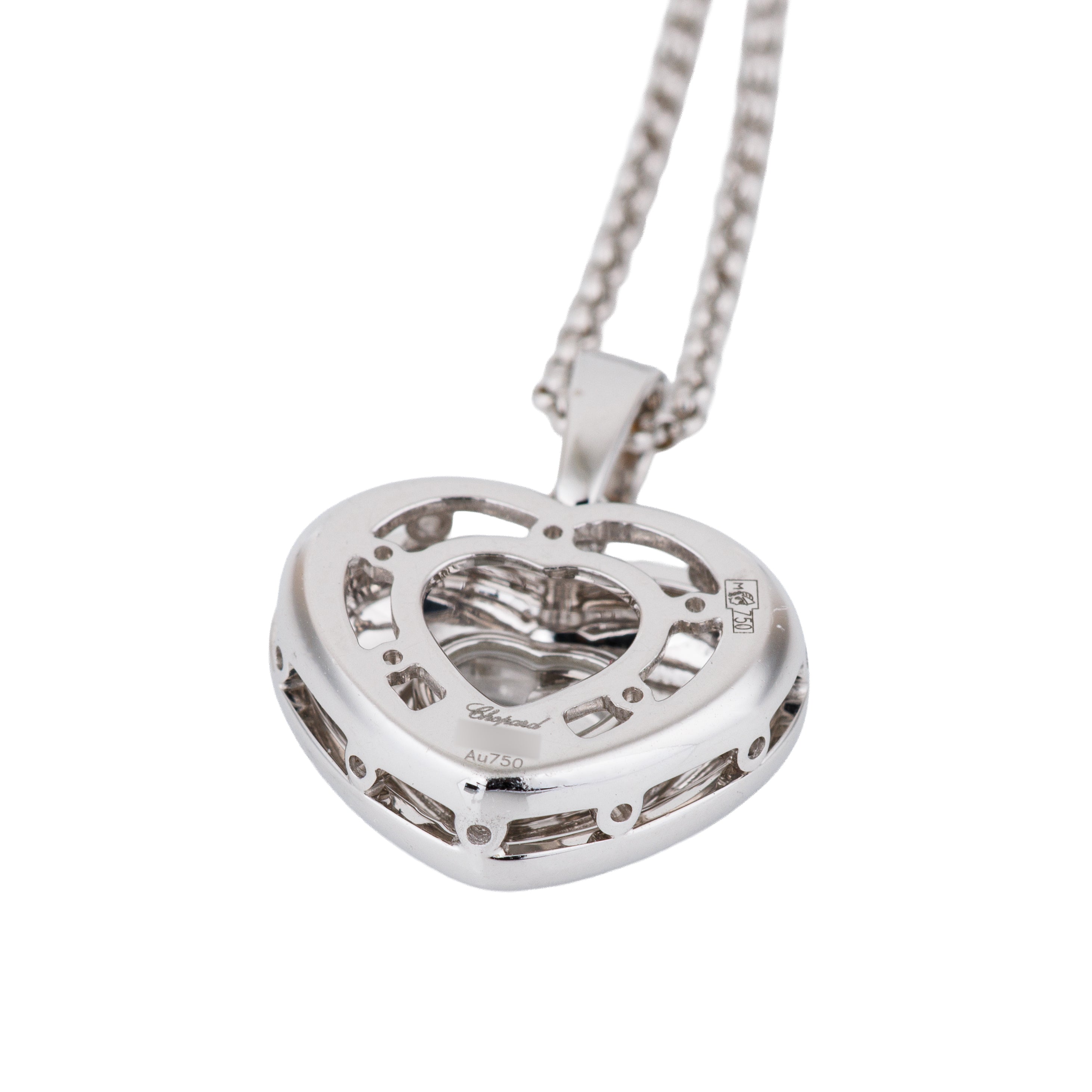 Chopard Happy Diamonds Heart Pendant Necklace | 18k White Gold