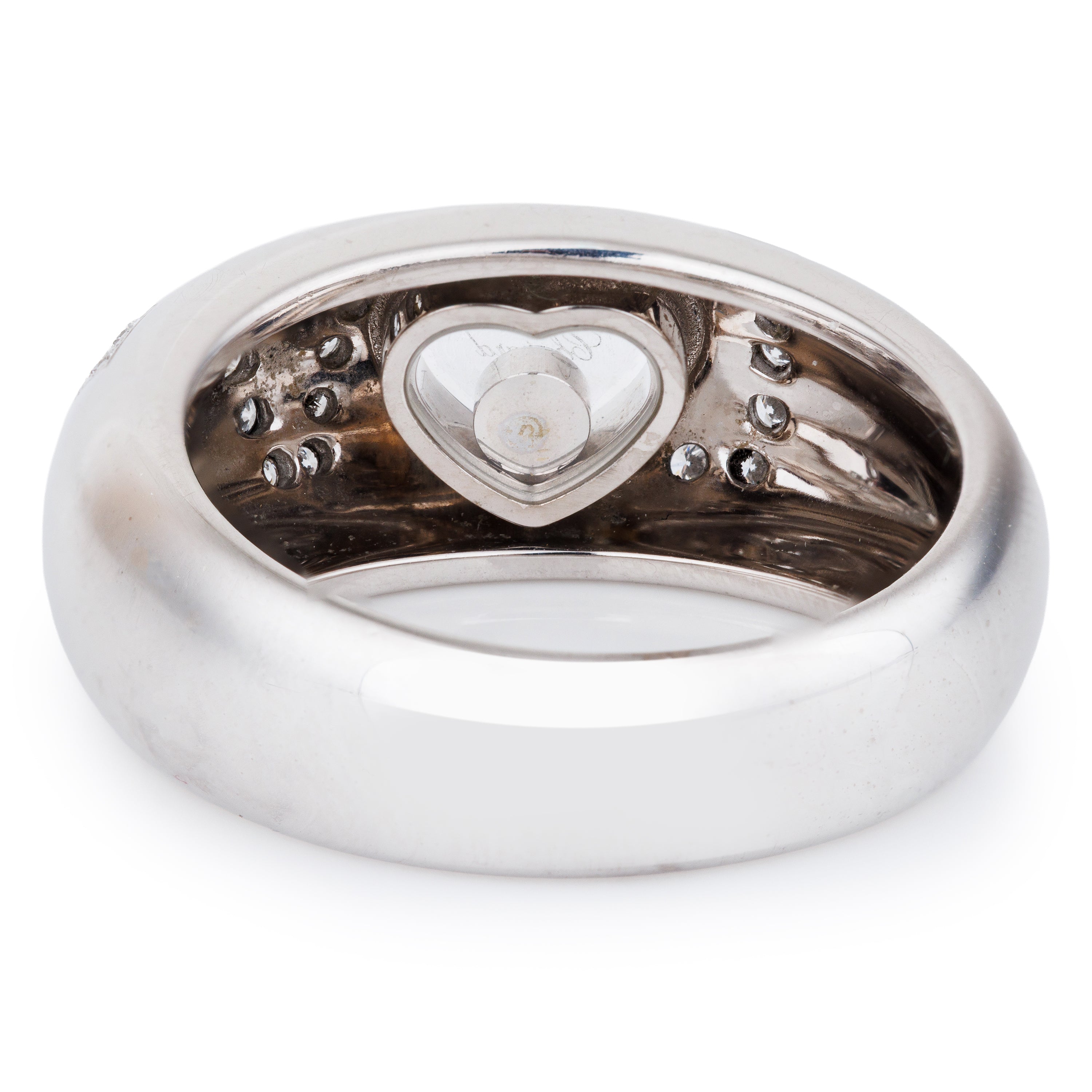 Chopard Happy Diamonds Love Ring | 18k White Gold | Size 52 | 1990's