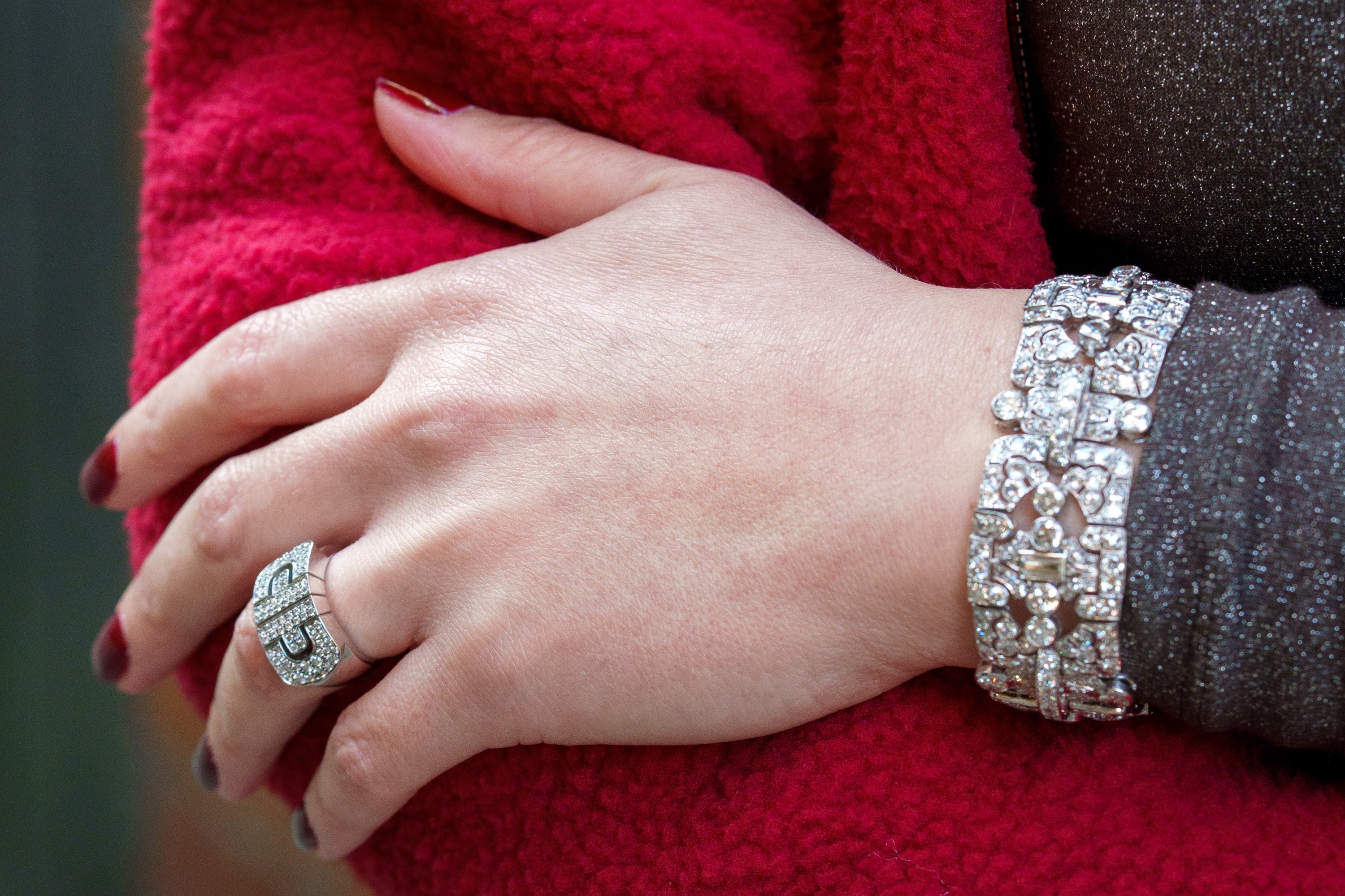 Bvlgari Parentesi Ring | Pavé Diamonds | 18k White Gold